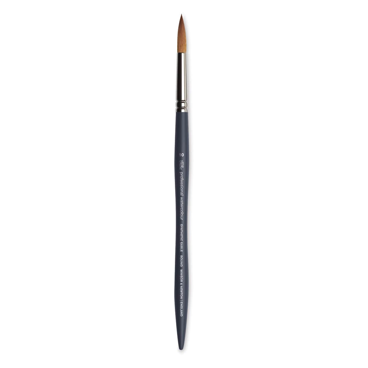 Winsor & Newton Professional Watercolor Synthetic Sable Brush - Round, Size 10, Short Handle