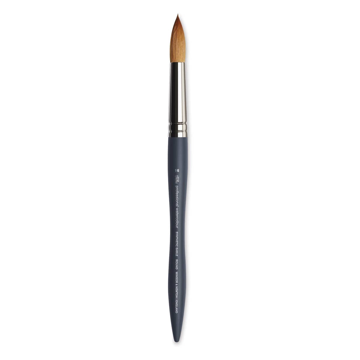 Winsor & Newton Professional Watercolor Synthetic Sable Brush - Round, Size 16, Short Handle