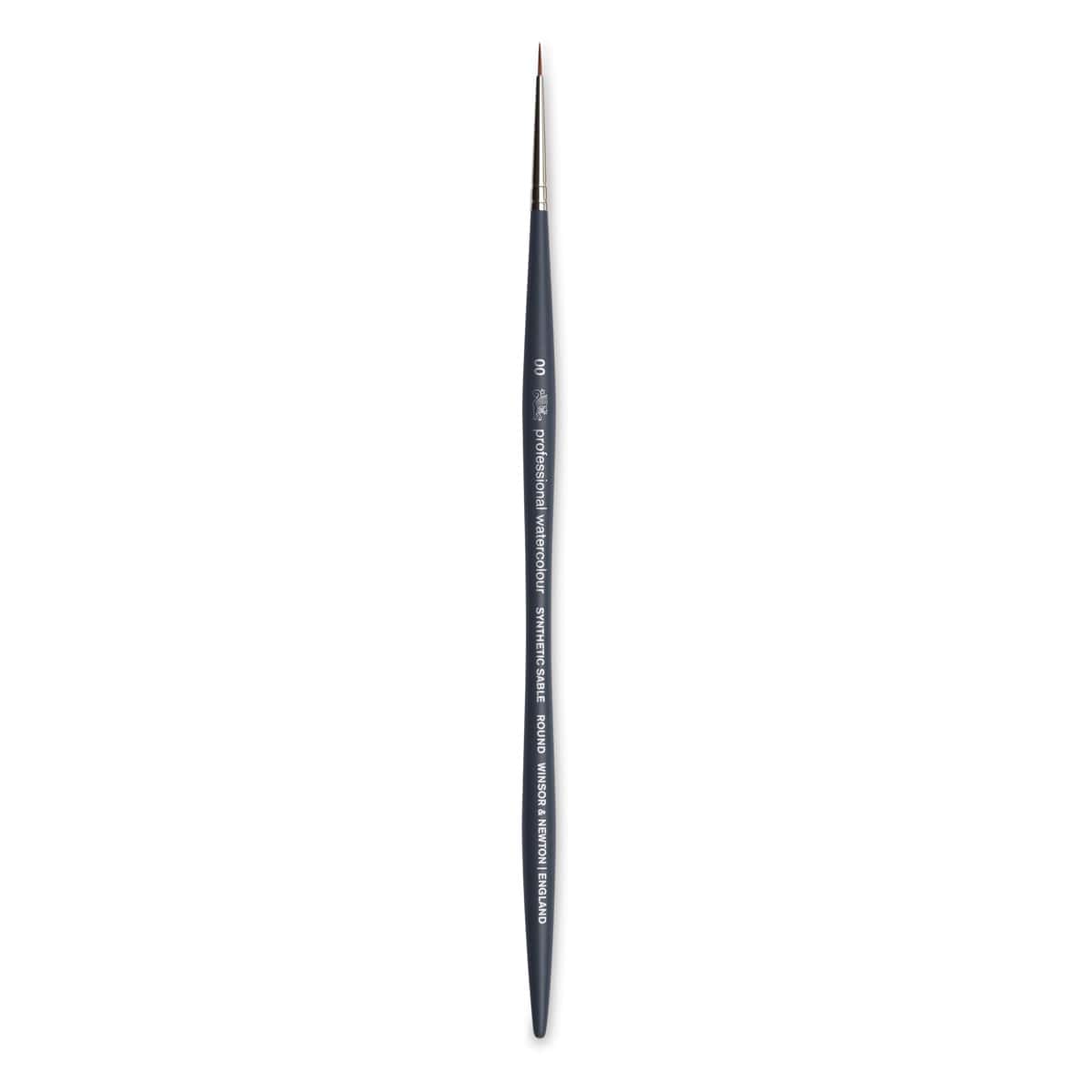 Winsor & Newton Professional Watercolor Synthetic Sable Brush - Round, Size 2/0, Short Handle