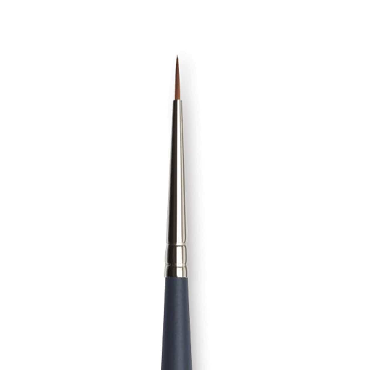 Winsor & Newton Professional Watercolor Synthetic Sable Brush - Round, Size 2/0, Short Handle (close-up)