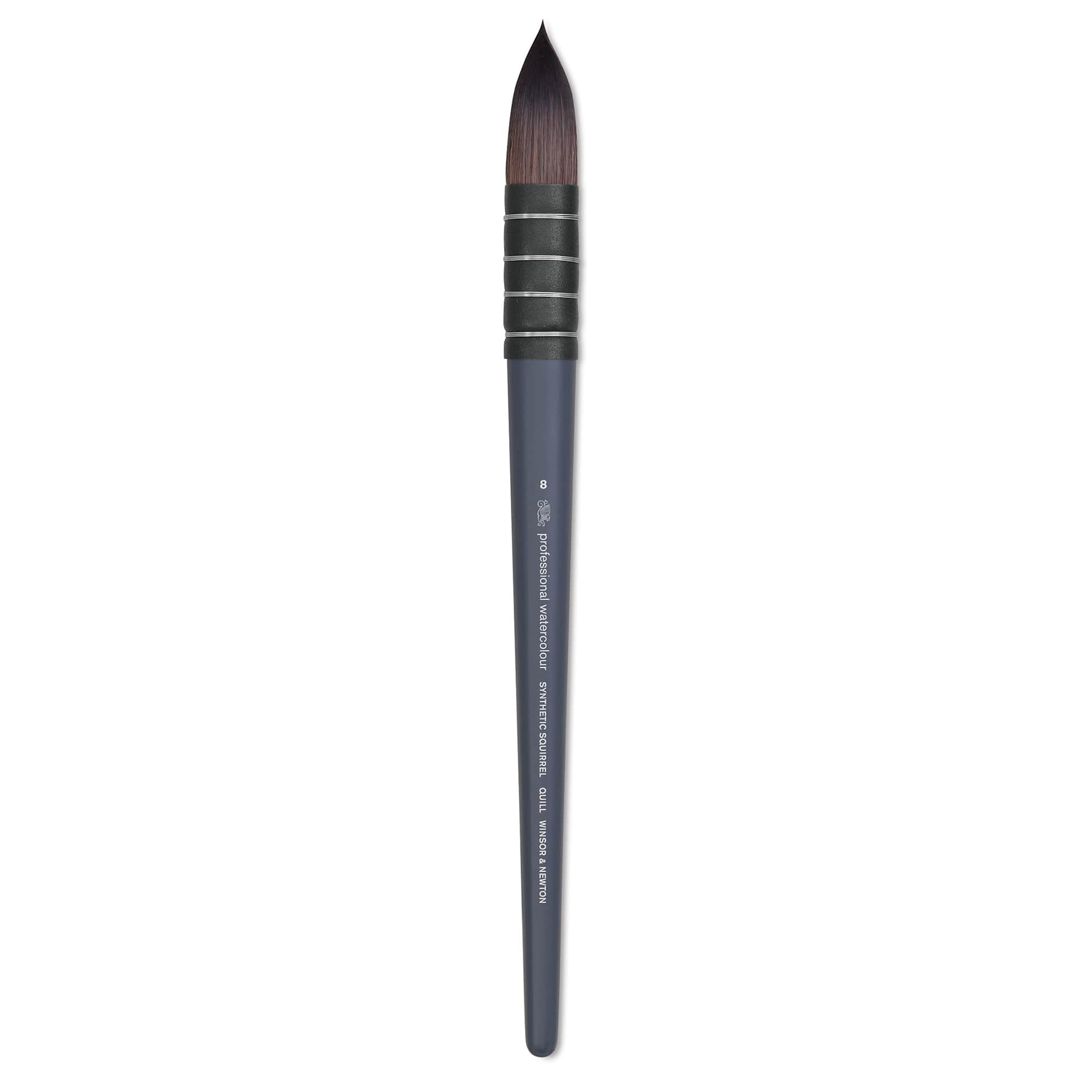 Winsor & Newton Professional Watercolor Synthetic Squirrel Brush - Quill, Short Handle, Size 8 Winsor & Newton Professional Watercolor Synthetic Squirrel Brush - Quill, Short Handle, Size 8