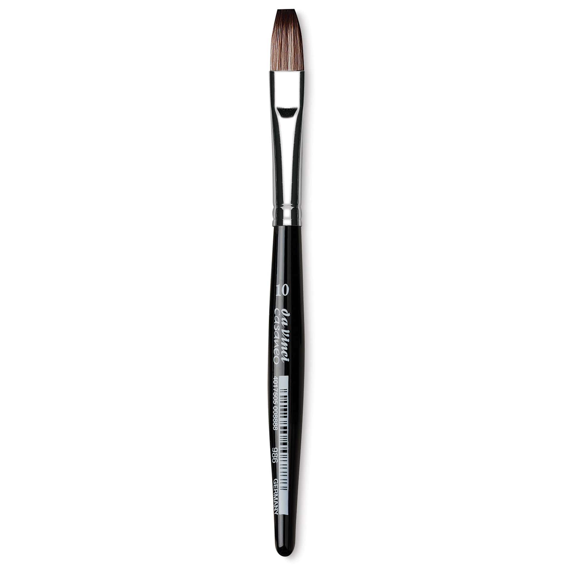 Da Vinci Casaneo Synthetic Squirrel Watercolor Brush - Flat, Size 10, Xtra Short Handle