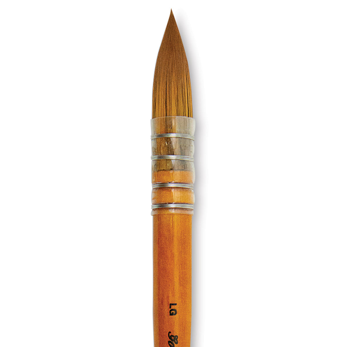 Silver Brush Golden Natural Brush - Quill, Short Handle, Size Large (close-up)