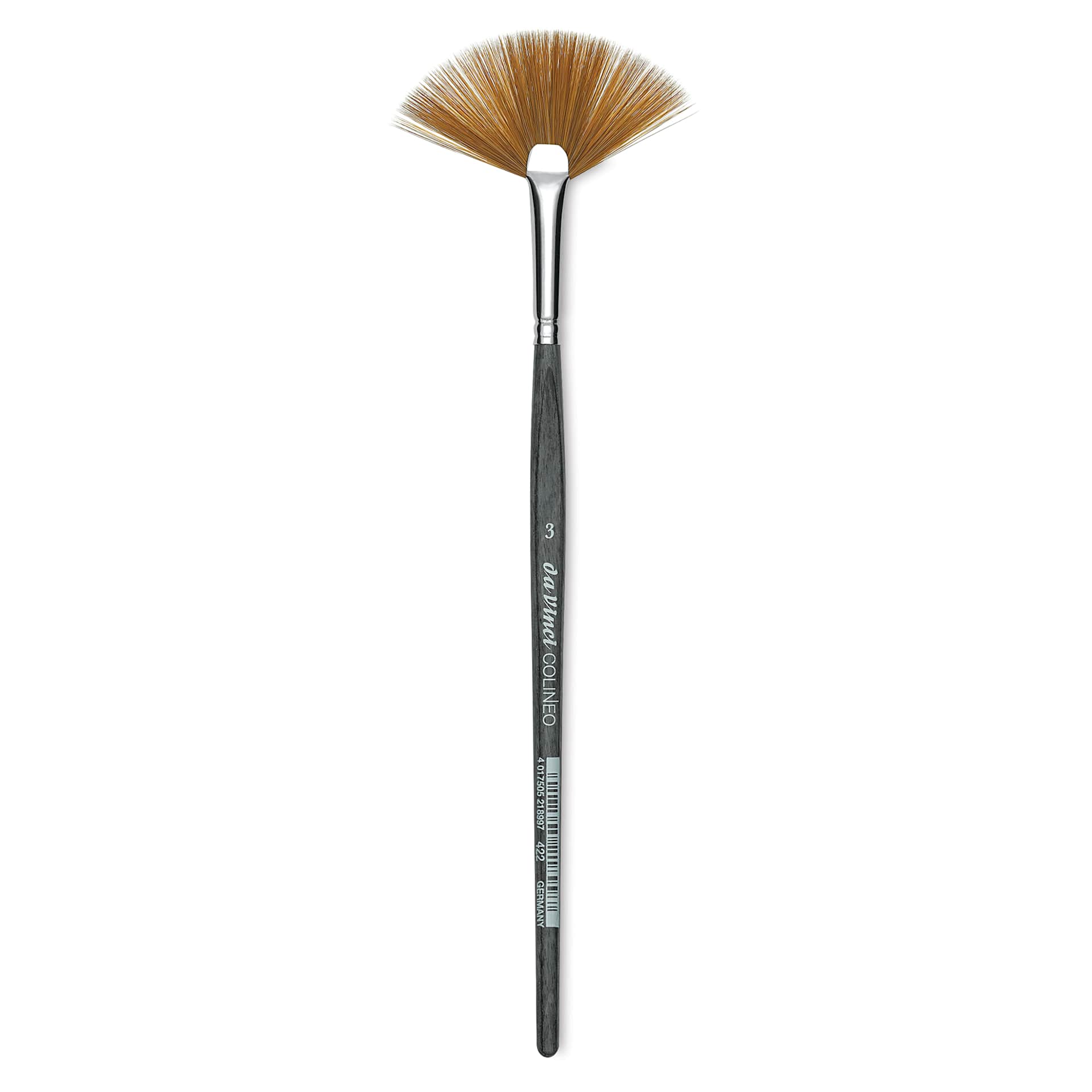 Da Vinci Colineo Synthetic Kolinsky Sable Brush - Fan, Size 3, Short Handle