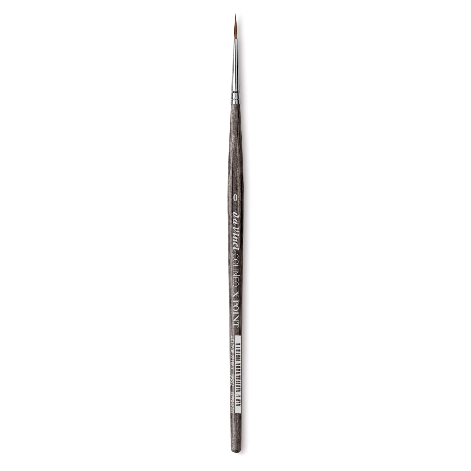 Da Vinci Colineo Synthetic Kolinsky Sable Brushes - X-Point Round, Size 0, Short Handle