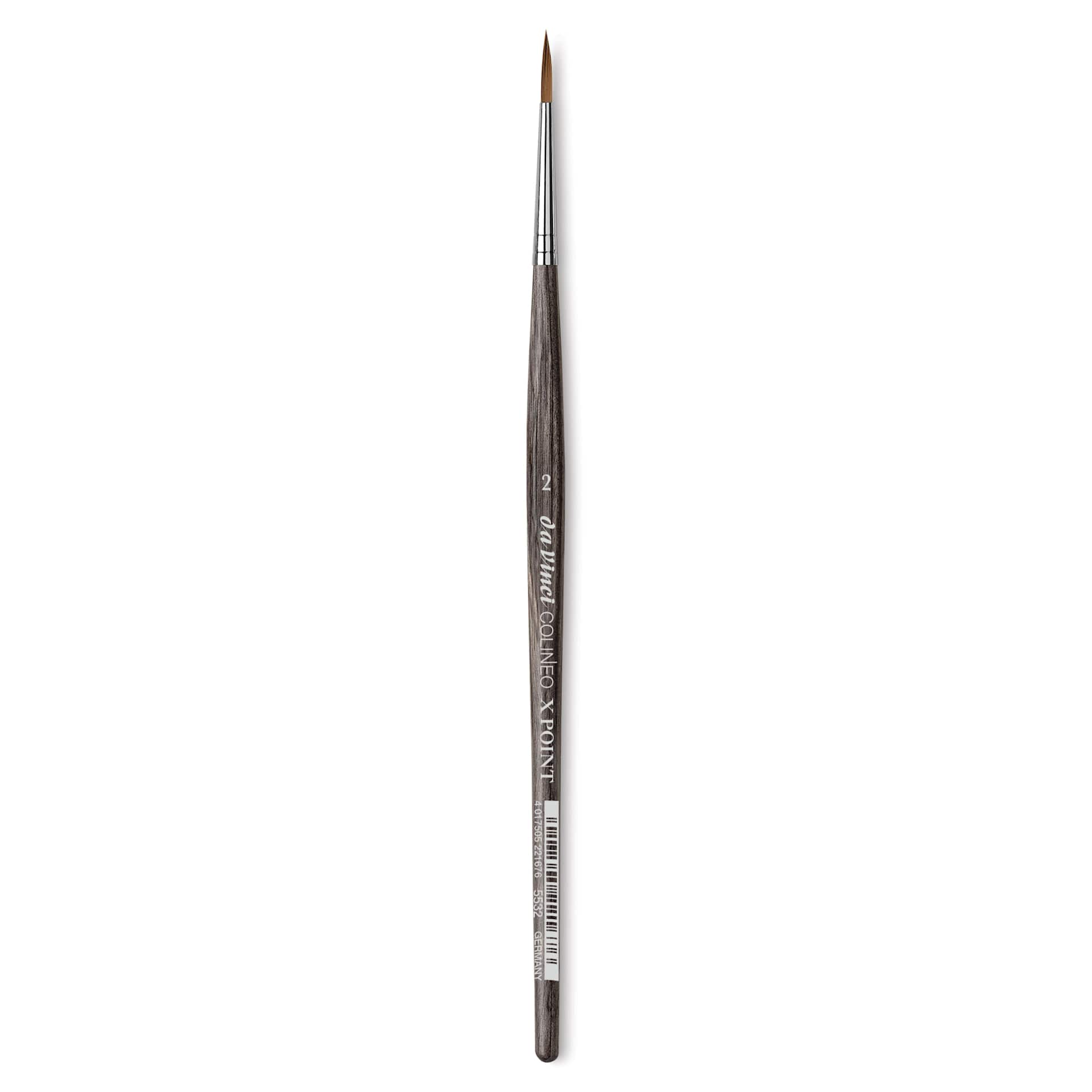 Da Vinci Colineo Synthetic Kolinsky Sable Brush - X Point Round, Size 2, Short Handle