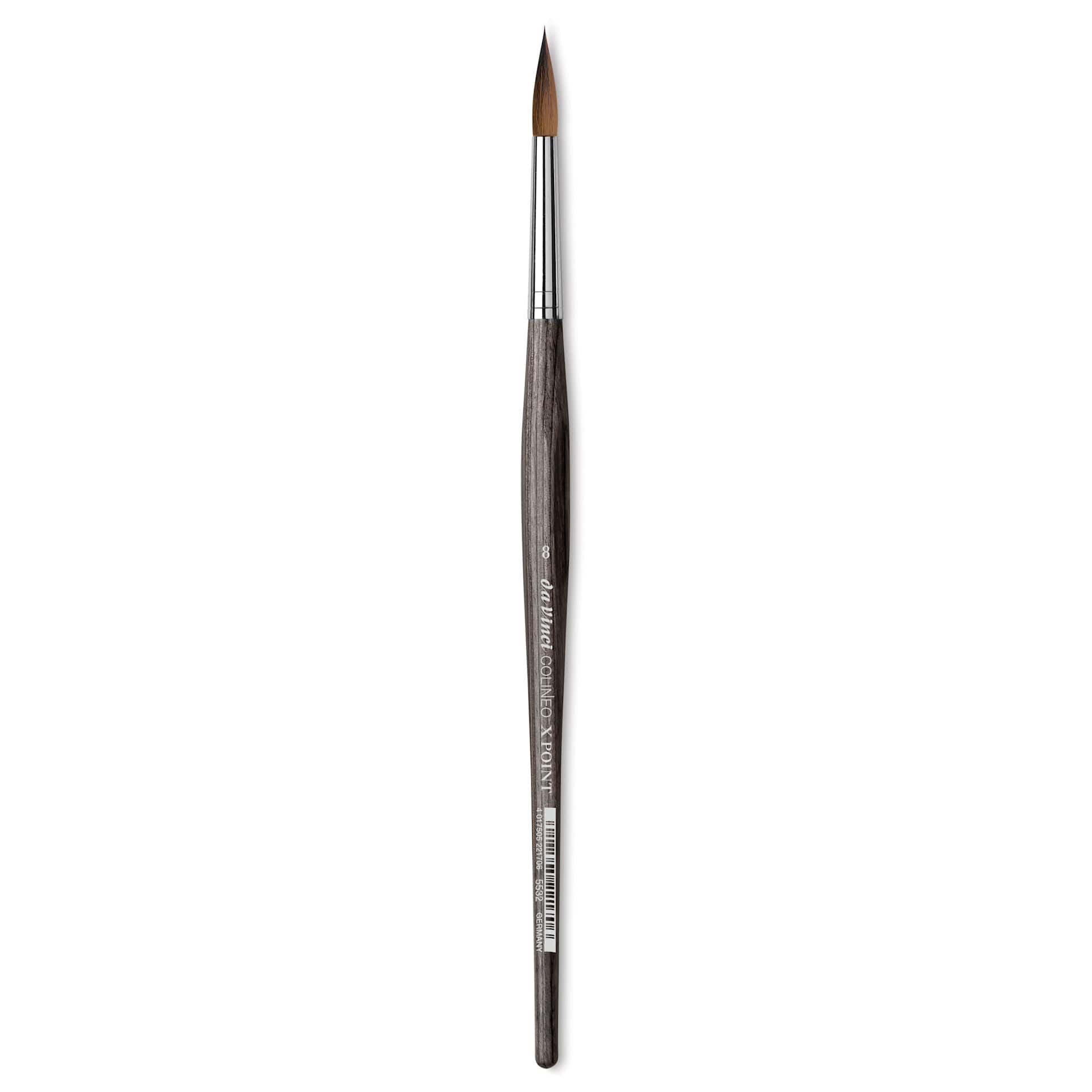 Da Vinci Colineo Synthetic Kolinsky Sable Brush - X Point Round, Size 8, Short Handle