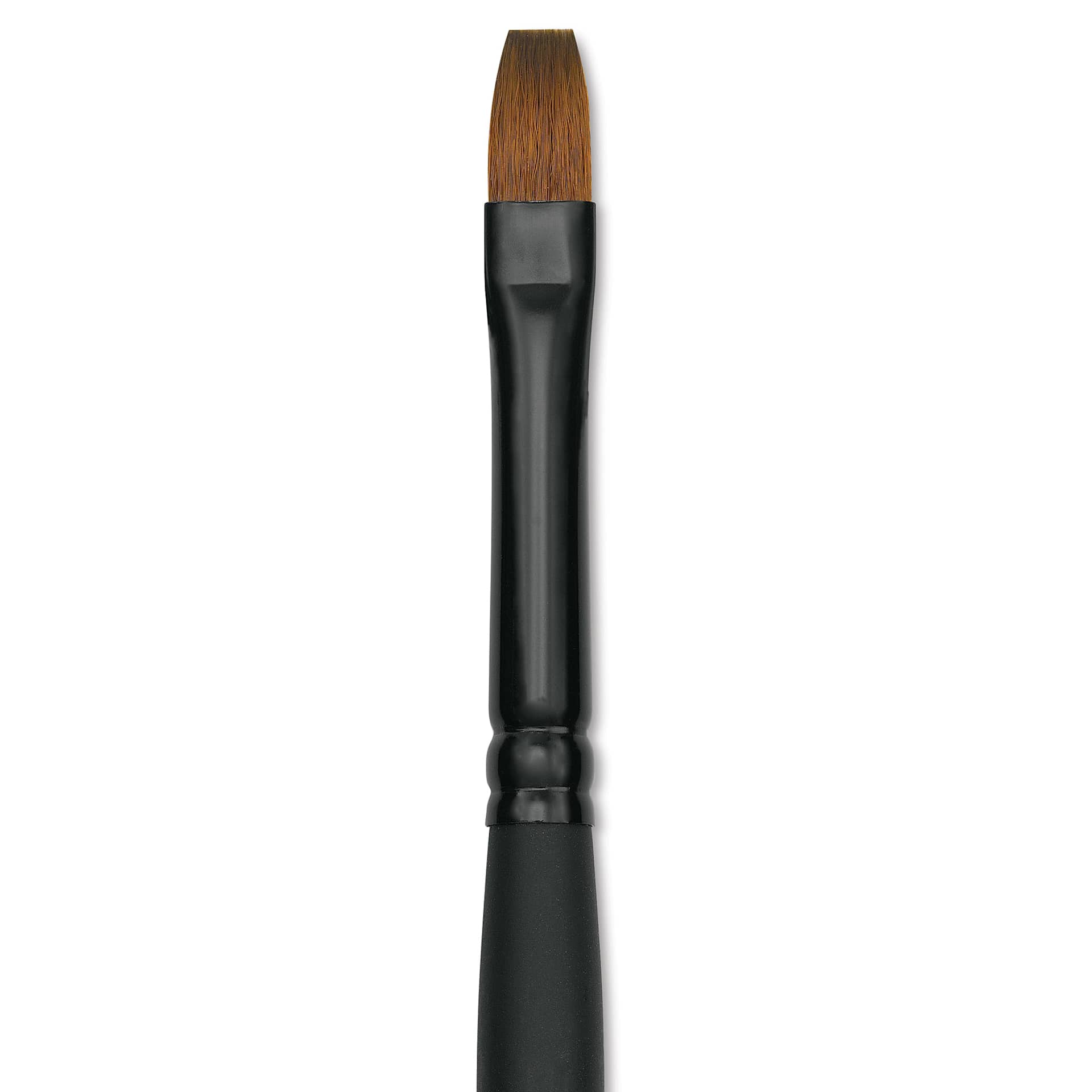 Raphaël Stradivarius Synthetic Kolinsky Sable Brush - Flat, Size 8, Short Handle (close-up)