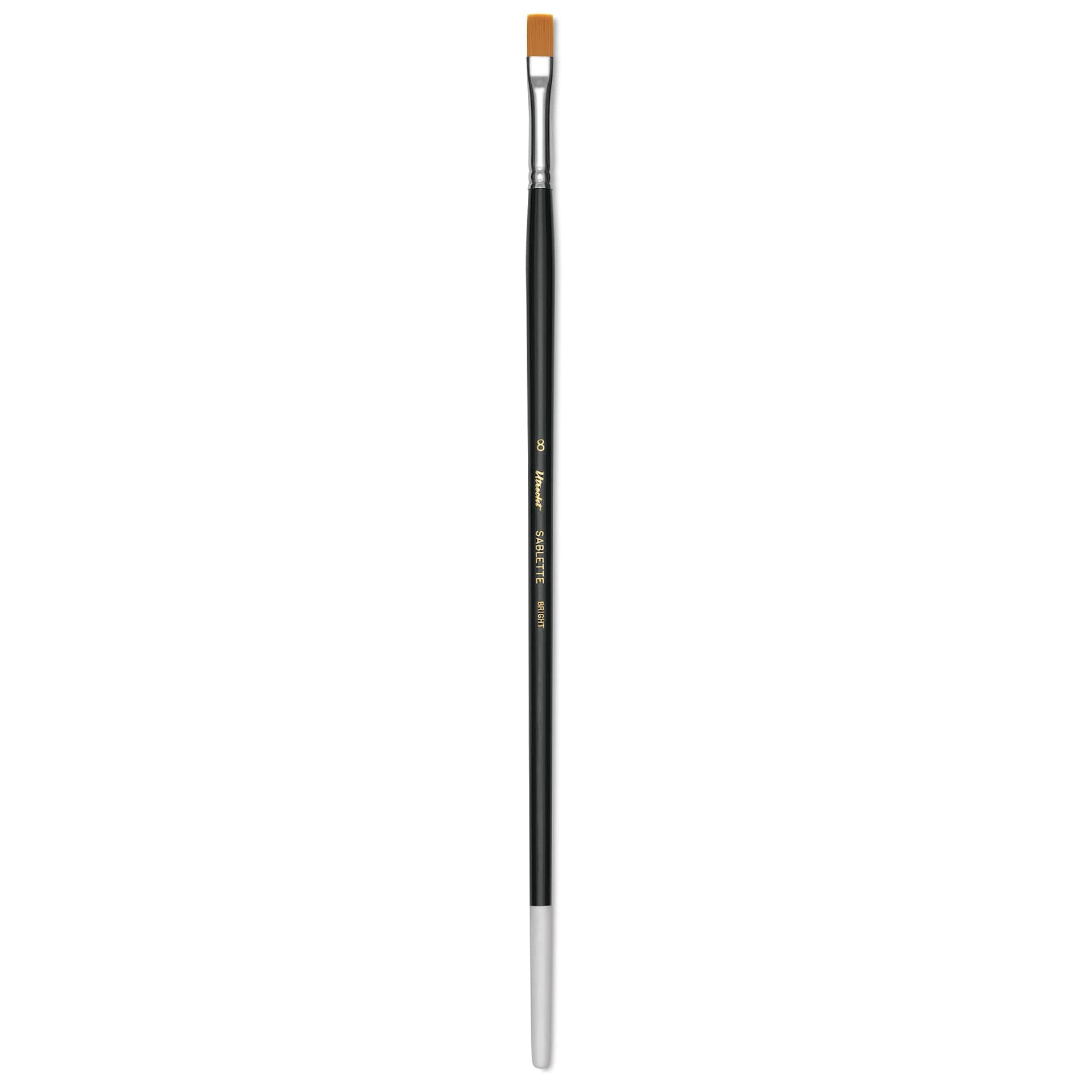 Utrecht Synthetic Sablette Brush - Long Handle, Bright, Size 8