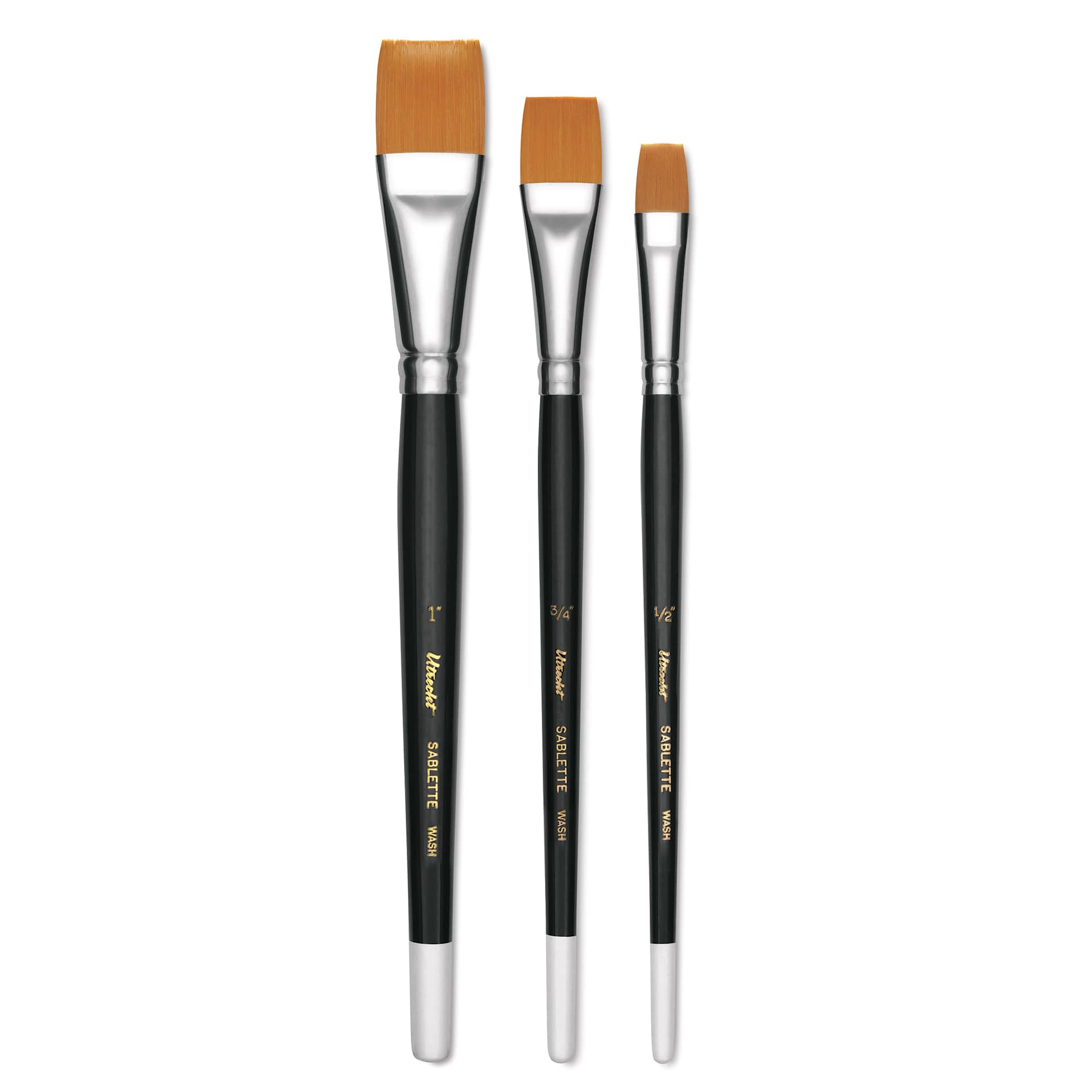 Utrecht Synthetic Sablette Brushes - Long Handle, Wash brushes Utrecht Synthetic Sablette Brushes - Long Handle, Wash brushes