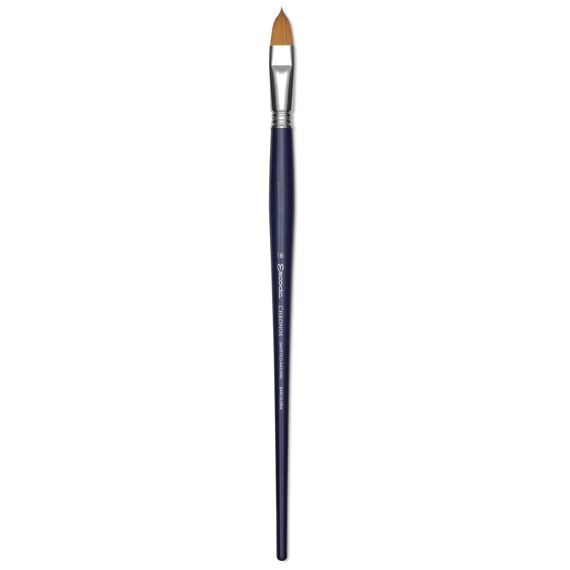 Escoda Chronos Brush - Long Handle, Filbert, Size 16