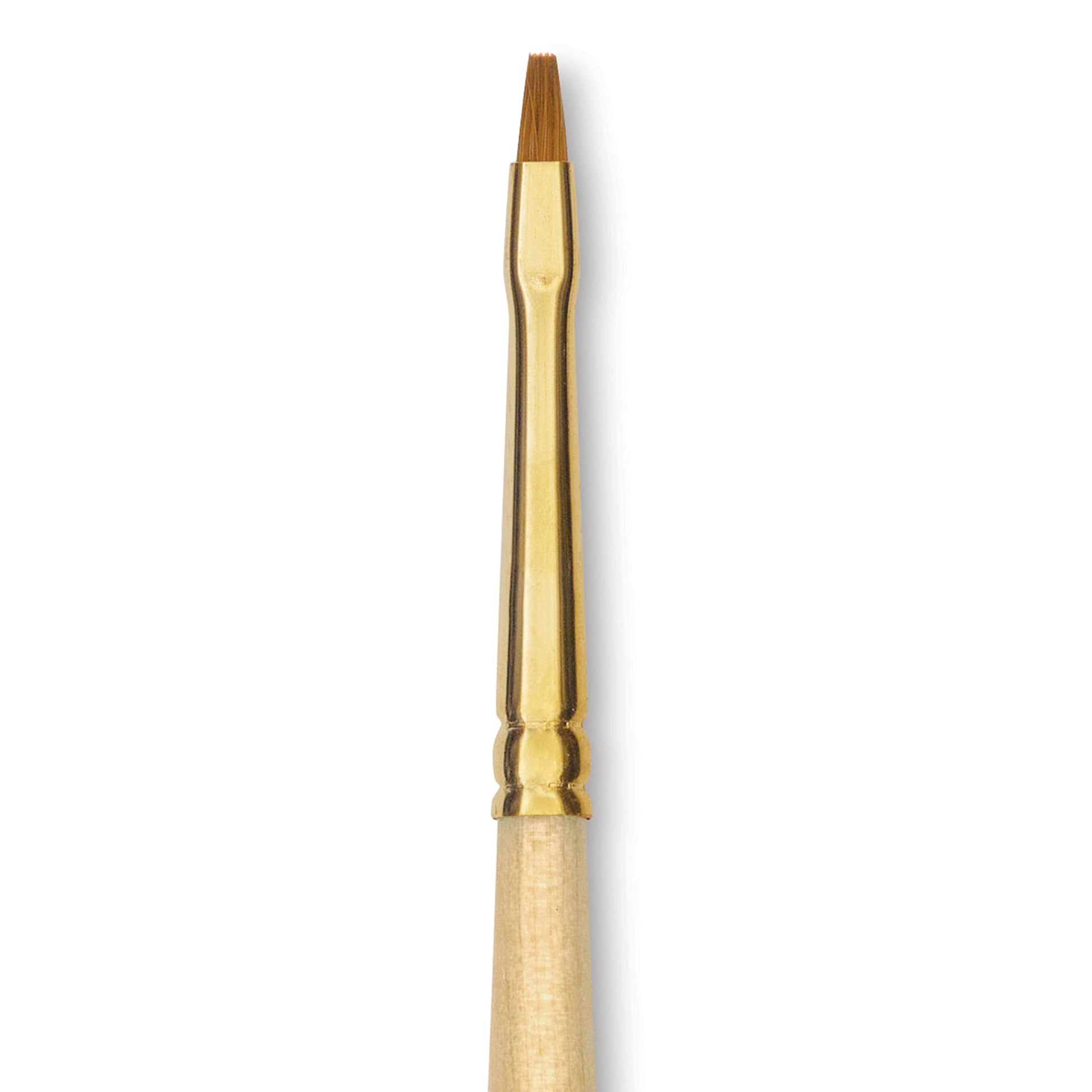 Silver Brush Silver Kolinsky Red Sable Brush - Short Handle, Bright, Size 0, close-up