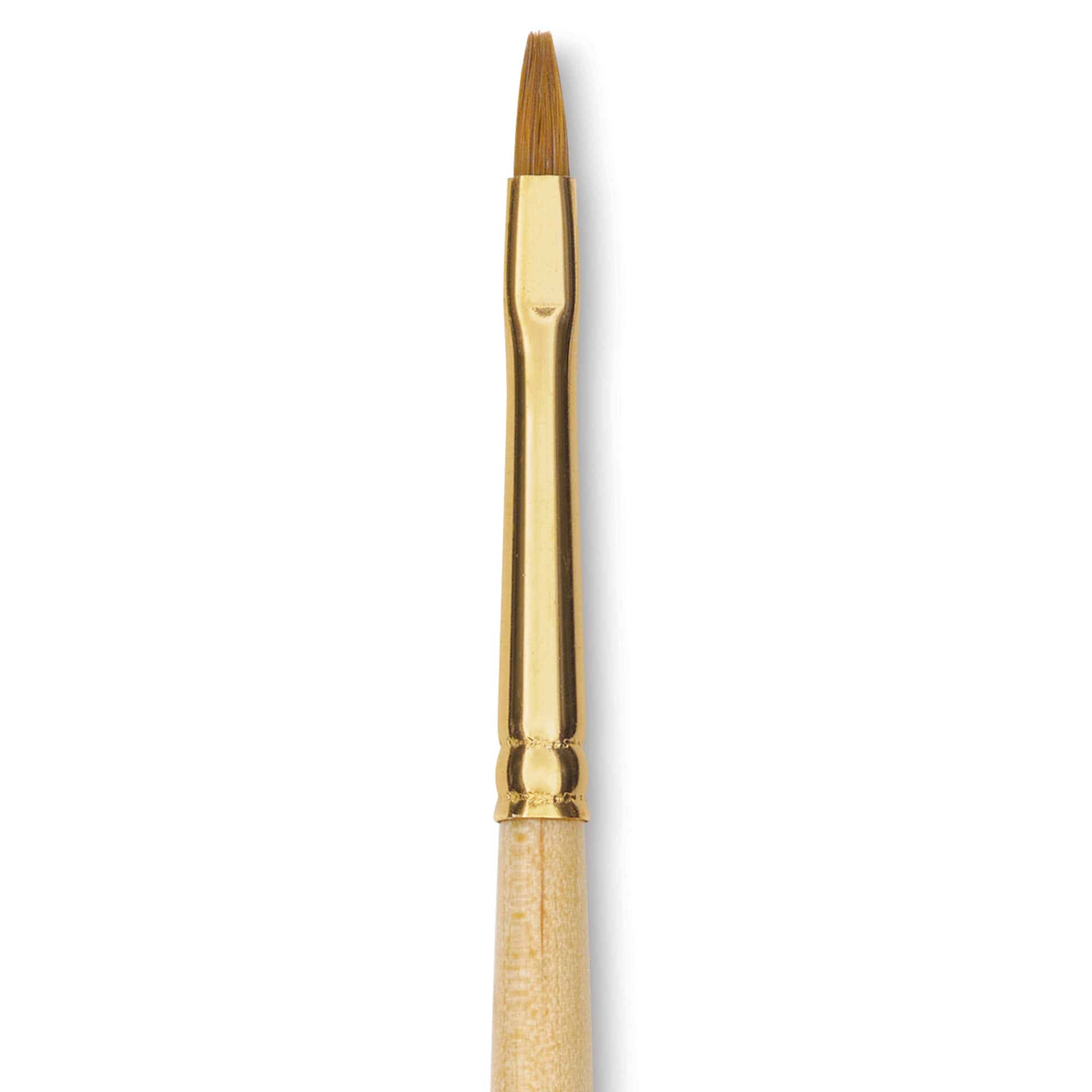 Silver Brush Silver Kolinsky Red Sable Brush - Short Handle, Bright, Size 2, close-up