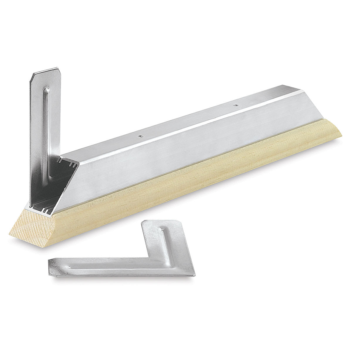 Best Pro-Bar System - Angled view of single bar with one steel corner inserted and one corner adjacent Best Pro-Bar System - Angled view of single bar with one steel corner inserted and one corner adjacent