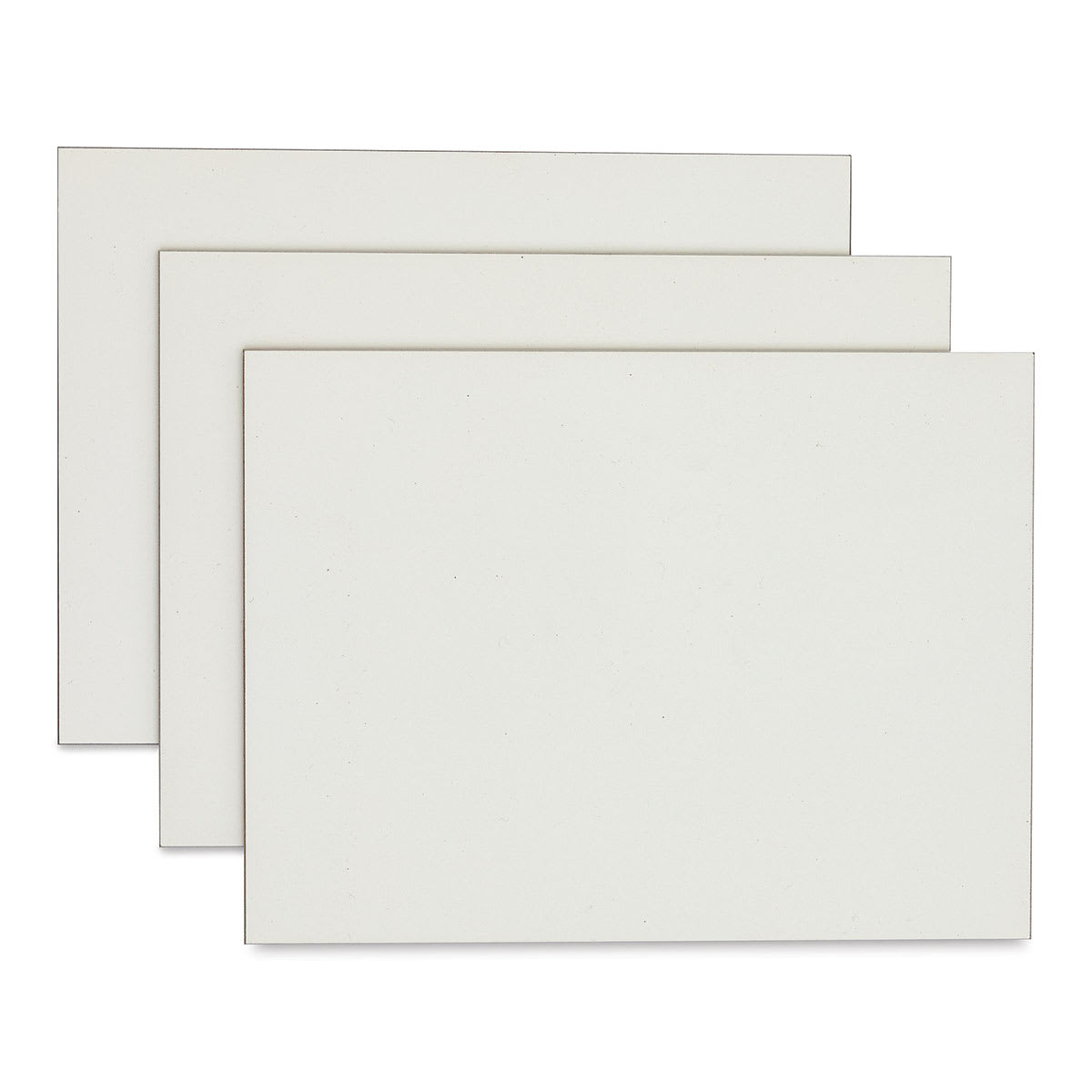 Ampersand Pastelbord Panel - 6" x 8", 1/8" Profile, White, Pkg of 3 out of package