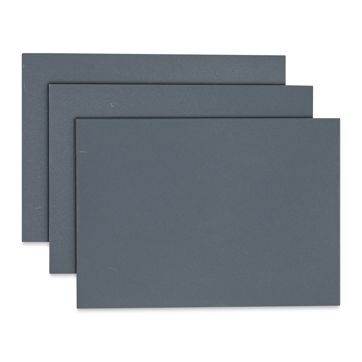 Ampersand Pastelbord Panel Pack - 5" x 7",  1/8" Profile, Gray, Pkg of 3 out of package