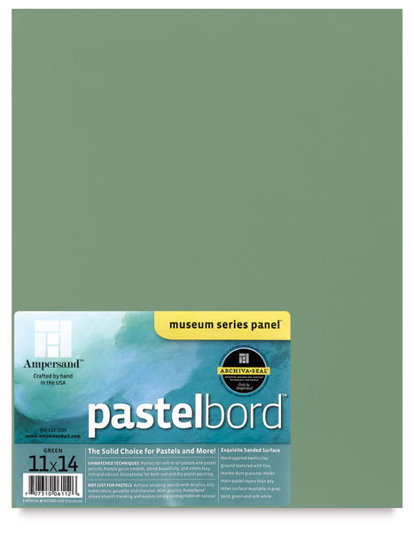 Ampersand Pastelbord - Green panel shown with label Ampersand Pastelbord - Green panel shown with label