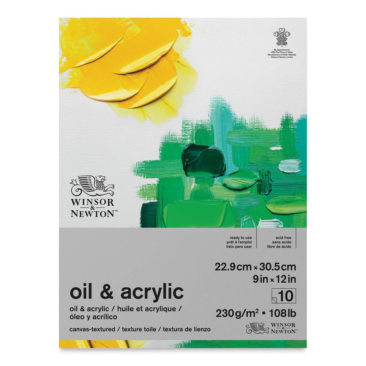 Winsor & Newton Oil & Acrylic Pad - 9" x 12" (front cover)