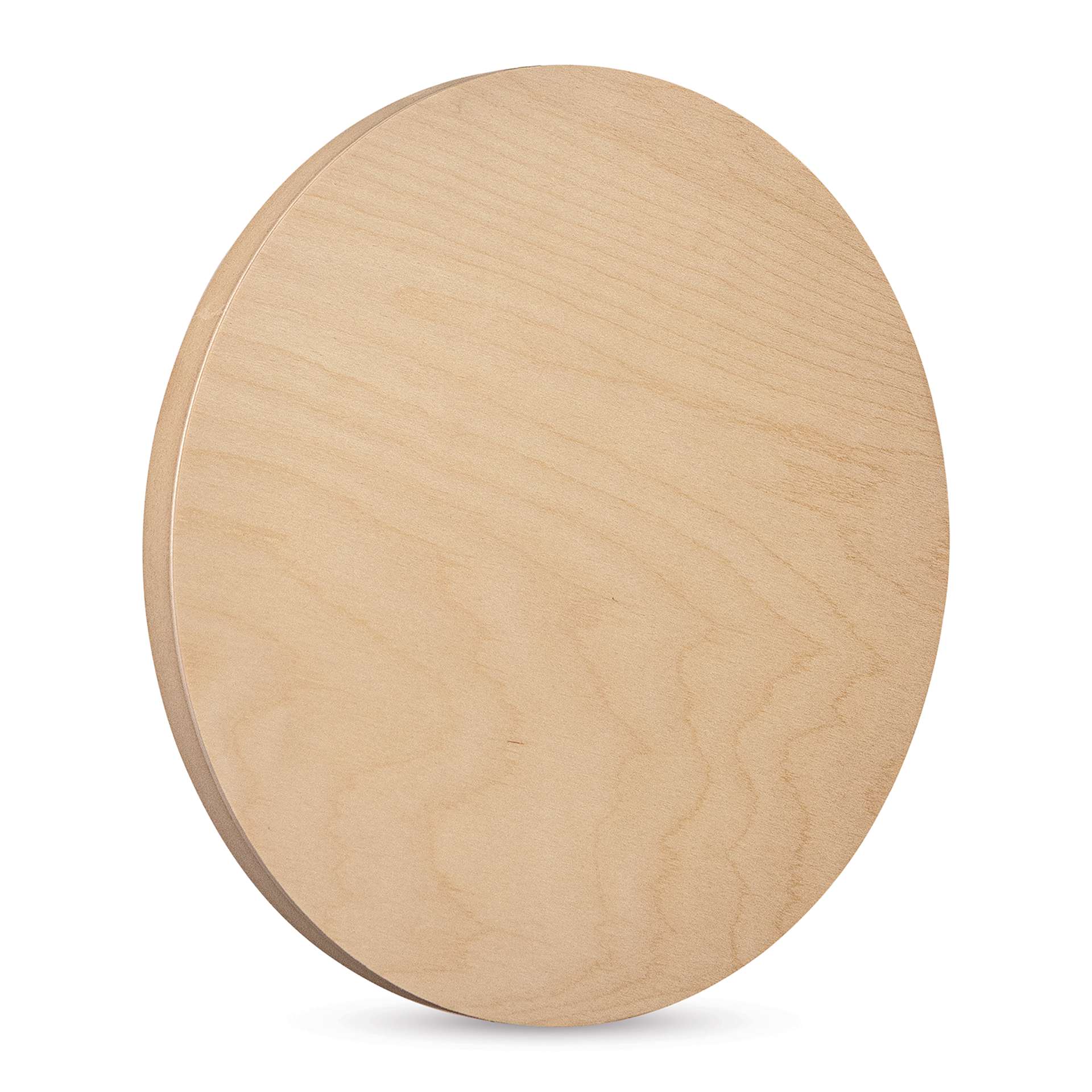 American Easel Cradled Round Birch Painting Panel - 14" Dia. x 7/8" D (Front, Angled view) American Easel Cradled Round Birch Painting Panel - 14" Dia. x 7/8" D (Front, Angled view)
