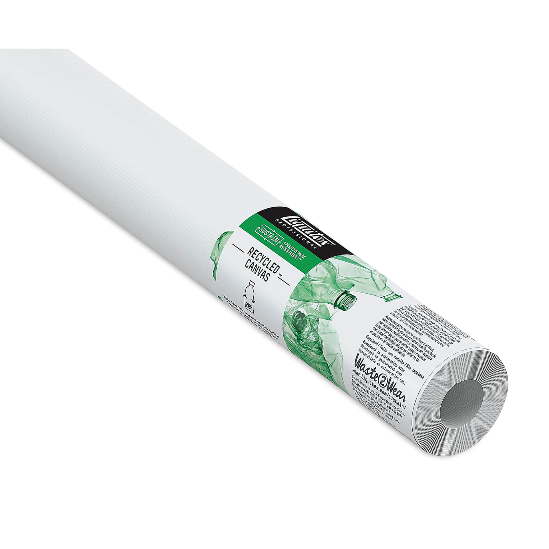 Liquitex Recycled Unprimed Canvas Roll - 71" x 6 yds (close-up) Liquitex Recycled Unprimed Canvas Roll - 71" x 6 yds (close-up)