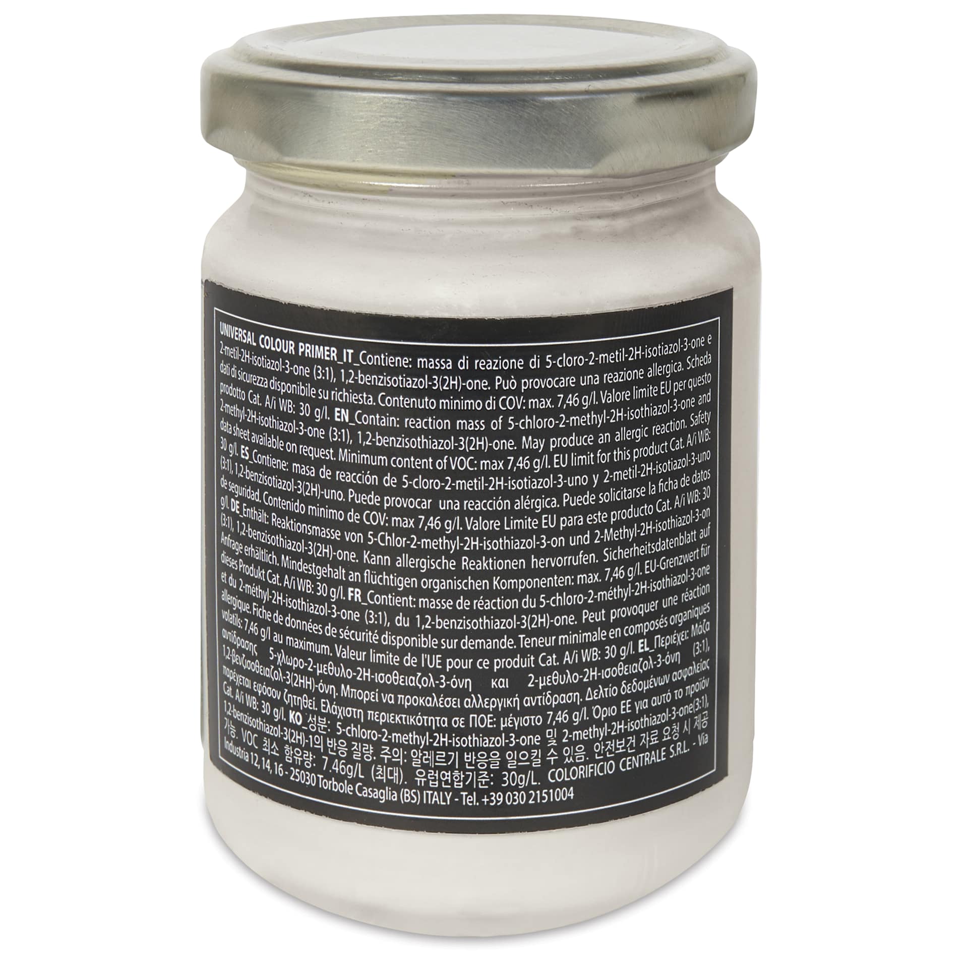 Fleur Universal Primer - Light Grey, 130 ml Jar back