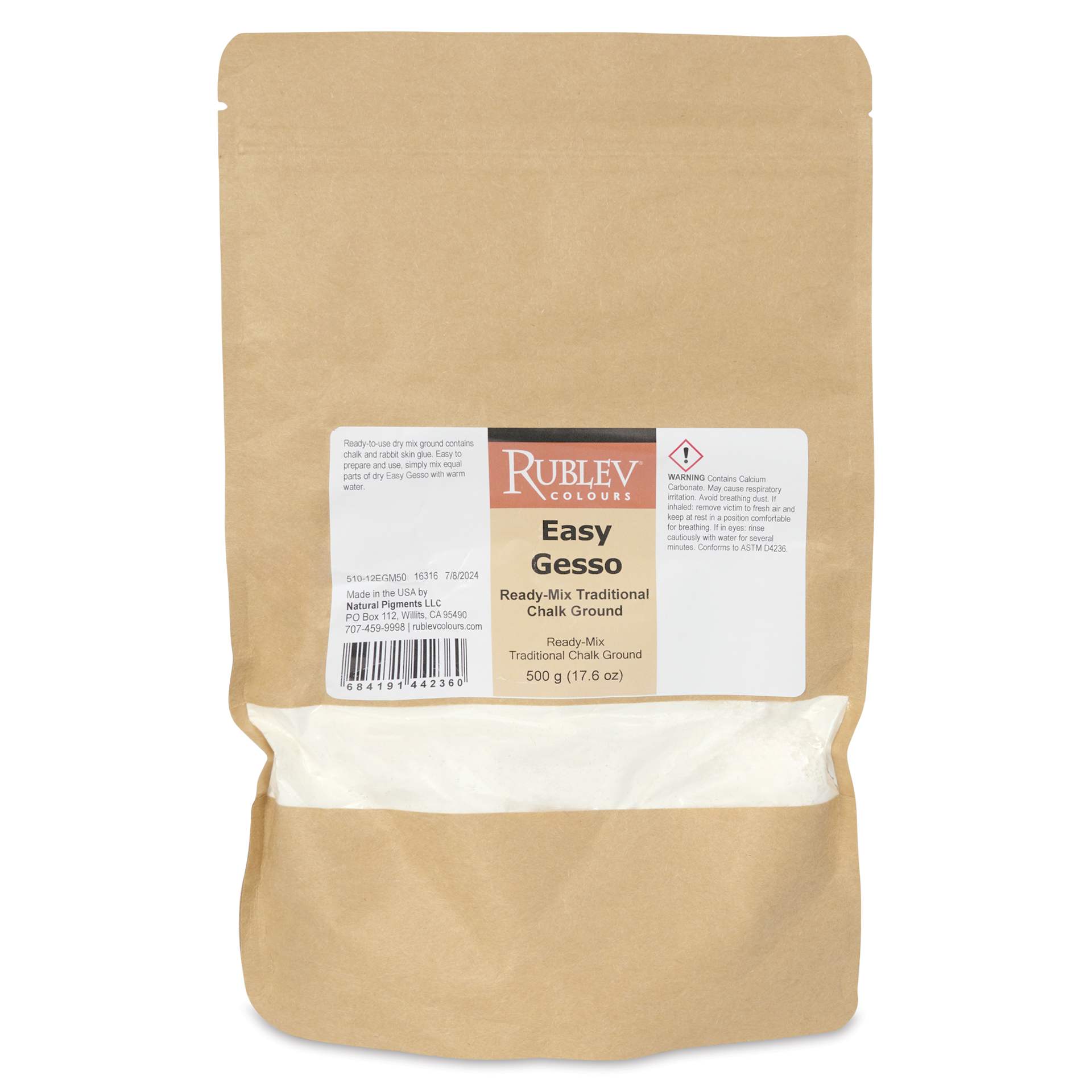 Rublev Easy Gesso Powdered Primer - 500 g Rublev Easy Gesso Powdered Primer - 500 g