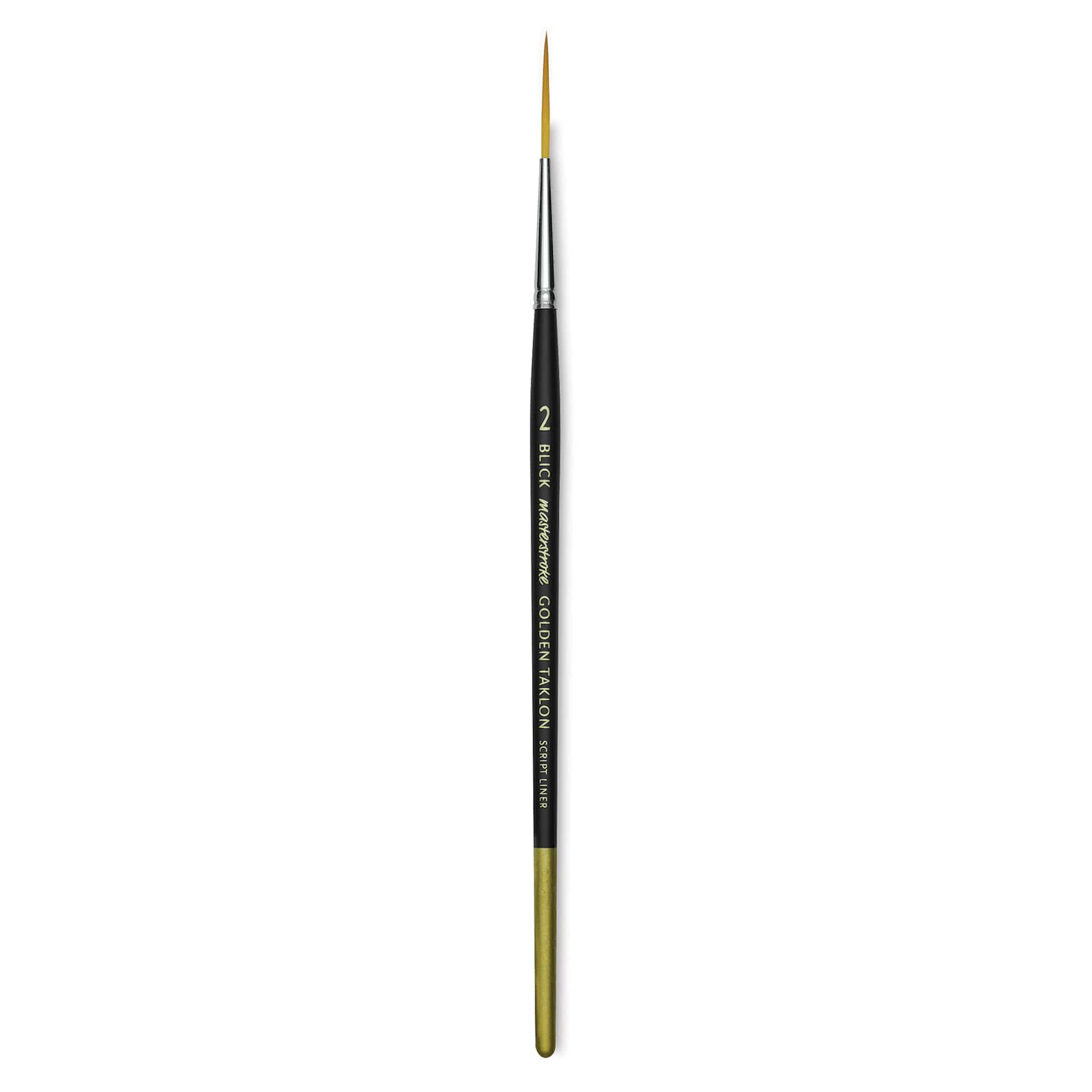 Blick Masterstroke Golden Taklon Brush - Script Liner, Short Handle, Size 2