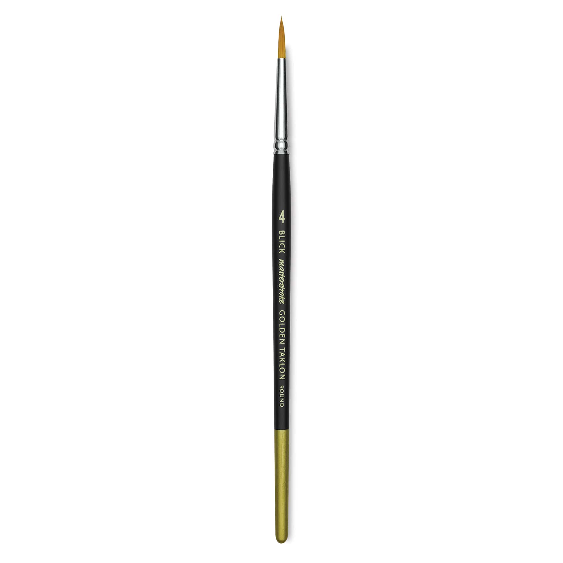 Blick Masterstroke Golden Taklon Brush - Round, Short Handle, Size 4