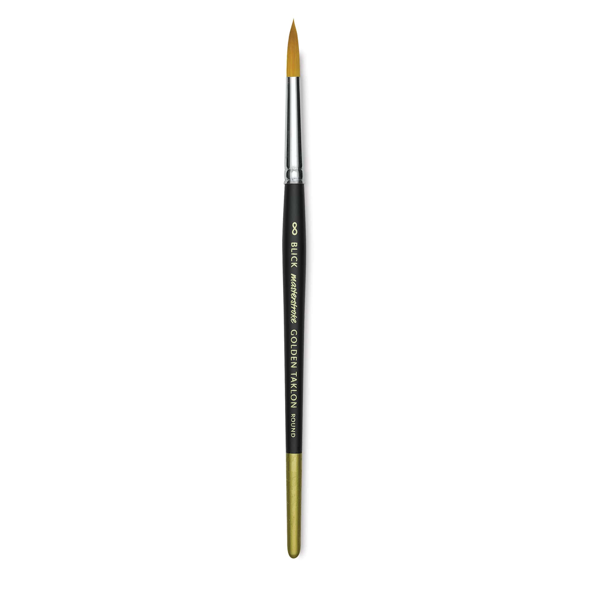 Blick Masterstroke Golden Taklon Brush - Round, Short Handle, Size 8