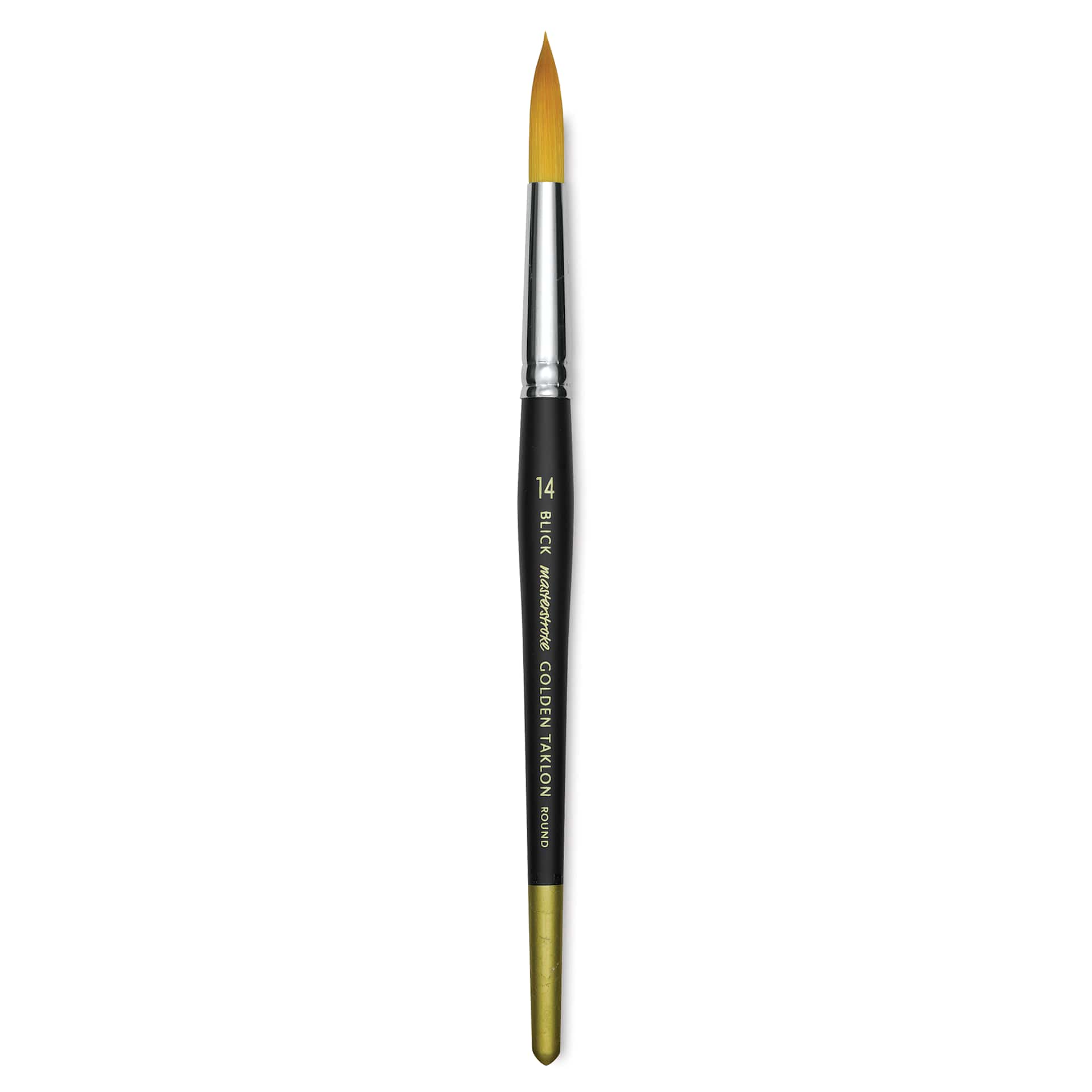Blick Masterstroke Golden Taklon Brush - Round, Short Handle, Size 14