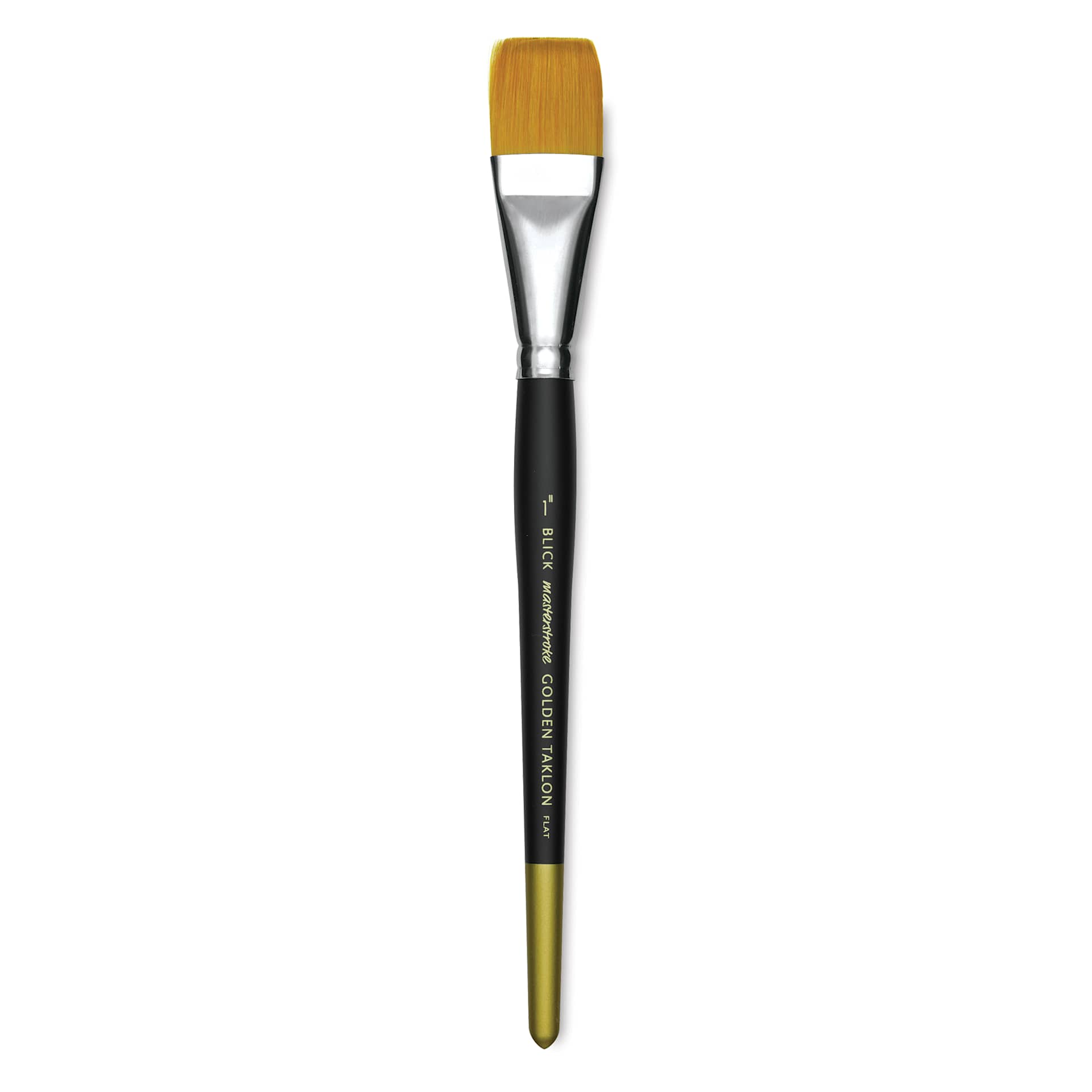 Blick Masterstroke Golden Taklon Brush - Flat, Short Handle, Size 1"