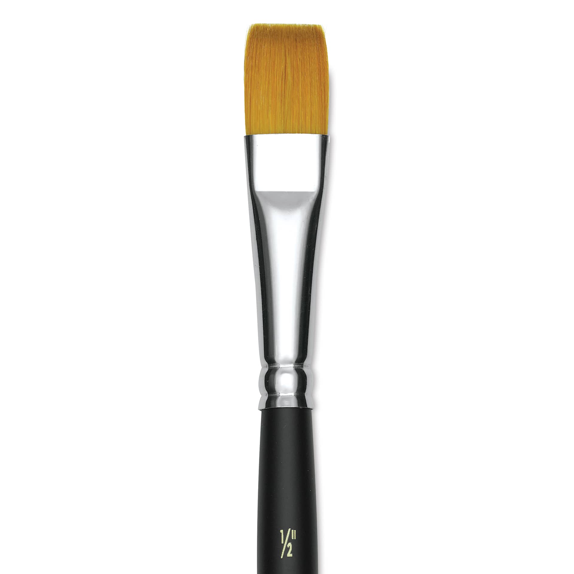 Blick Masterstroke Golden Taklon Brush - Flat, Short Handle, 1/2" (close-up)
