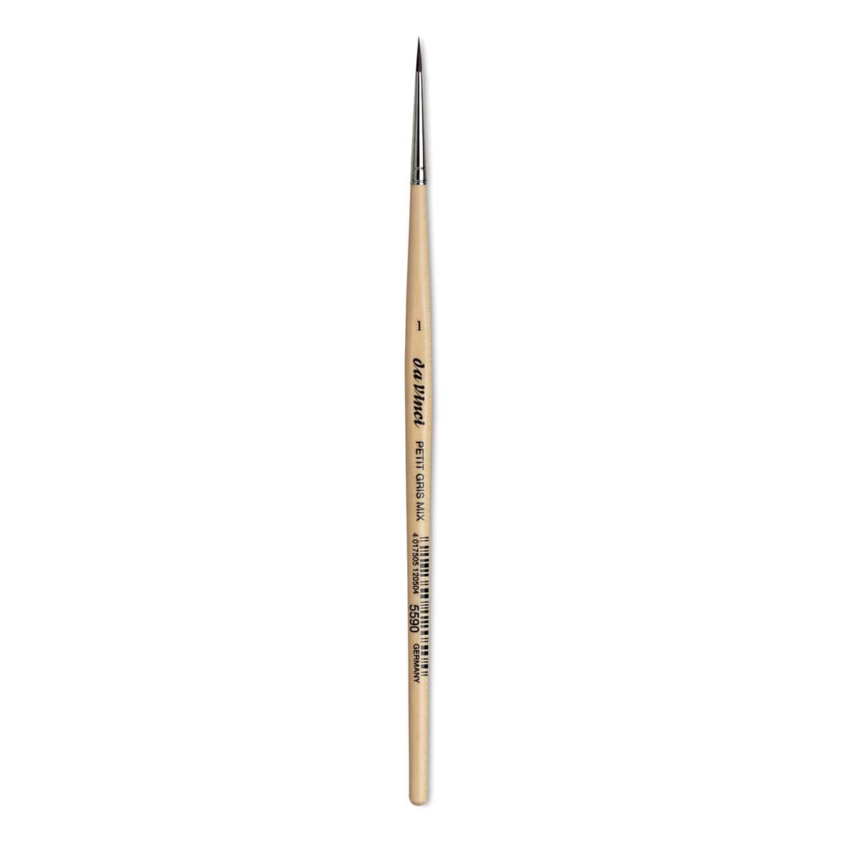 Da Vinci Petit Gris Pur Blue Squirrel Brush - Round, Short Handle, Size 1