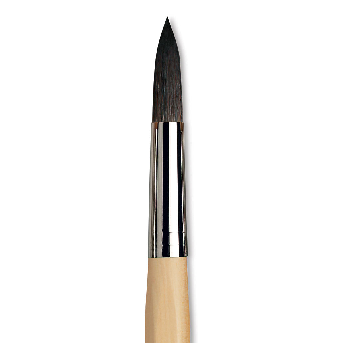 Da Vinci Petit Gris Pur Blue Squirrel Brush - Round, Short Handle, Size 20 close up