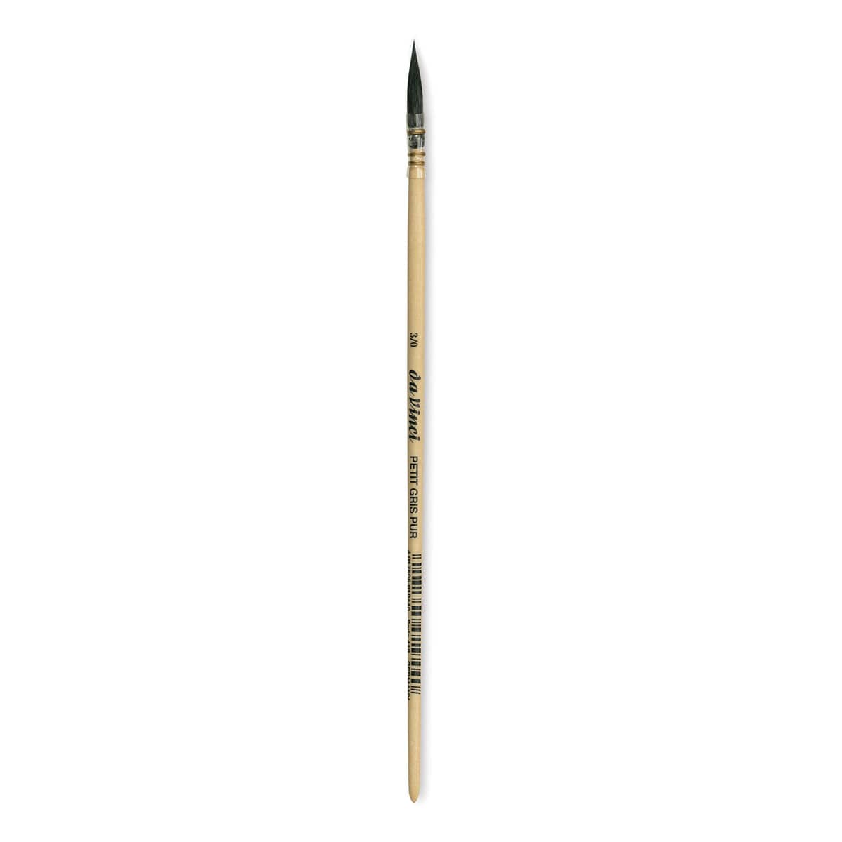 Da Vinci Petit Gris Pur Blue Squirrel Brush - Quill, Short Handle, 3/0