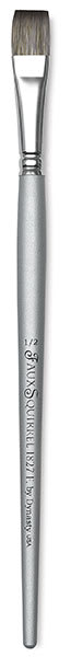 Dynasty Faux Squirrel Brushes - Flat Brush shown upright Dynasty Faux Squirrel Brushes - Flat Brush shown upright