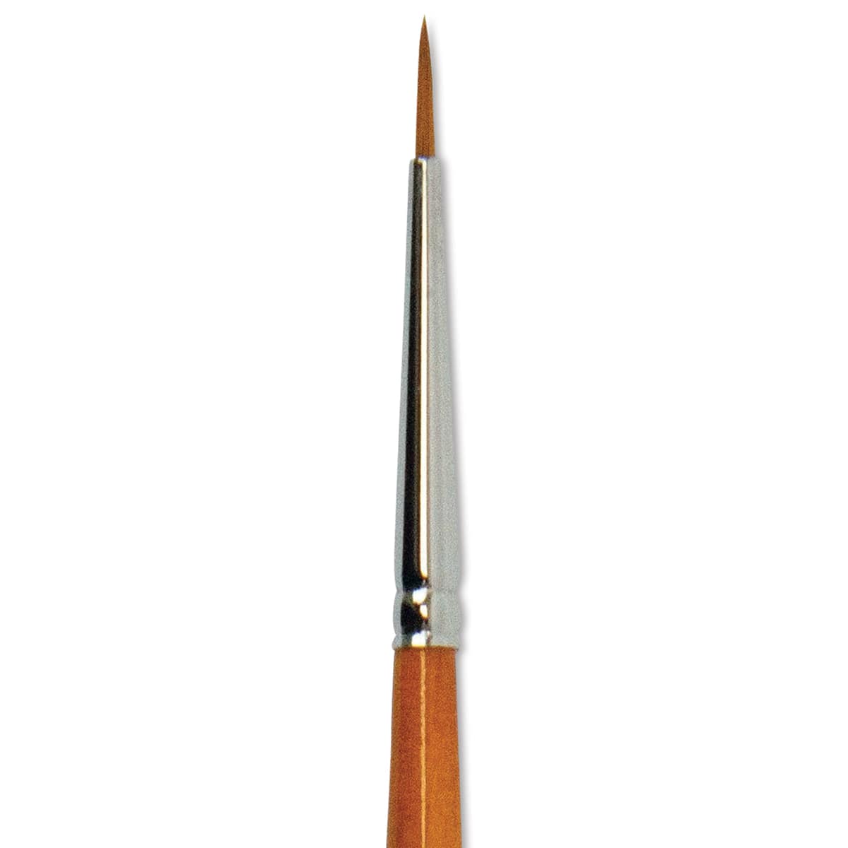 Silver Brush Golden Natural Brush - Round, Short Handle, Size 0 close up