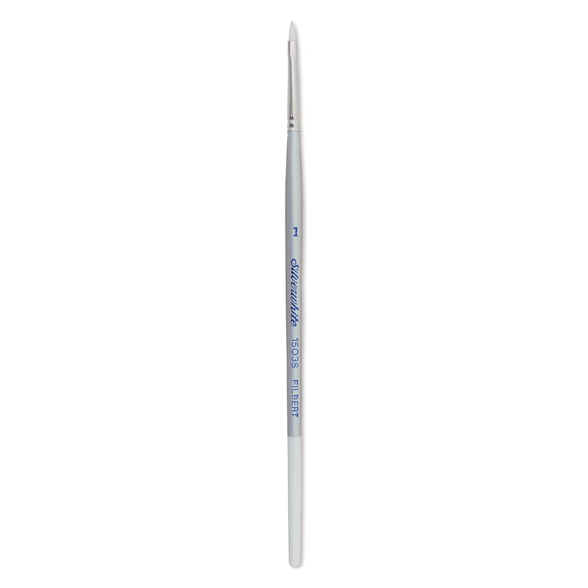 Silver Brush Silverwhite Synthetic Brush - Filbert, Short Handle, Size 1
