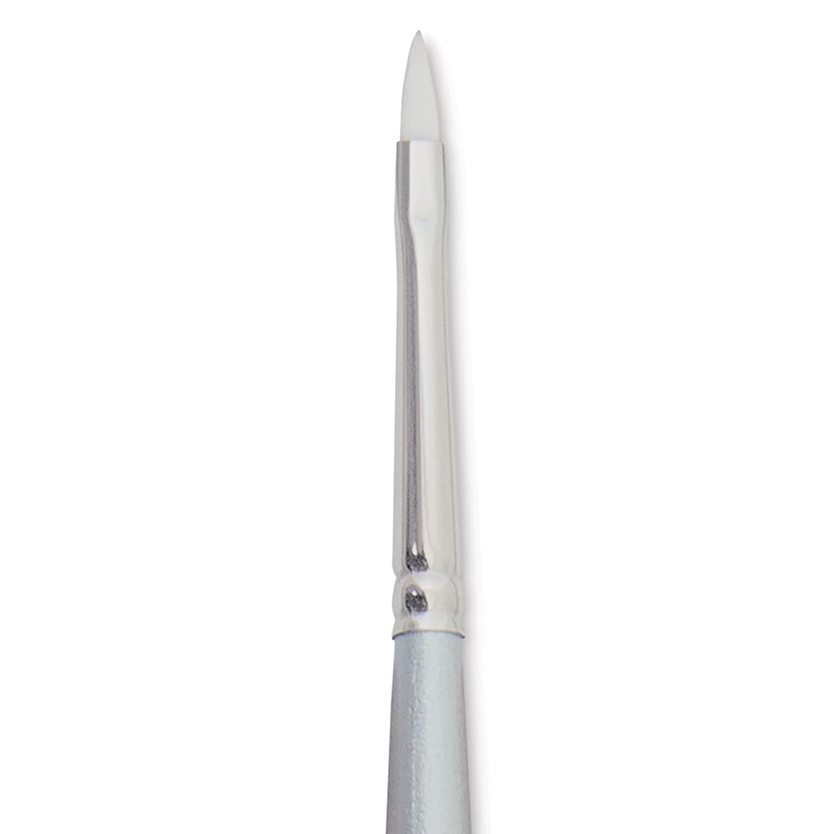 Silver Brush Silverwhite Synthetic Brush - Filbert, Short Handle, Size 1 close up