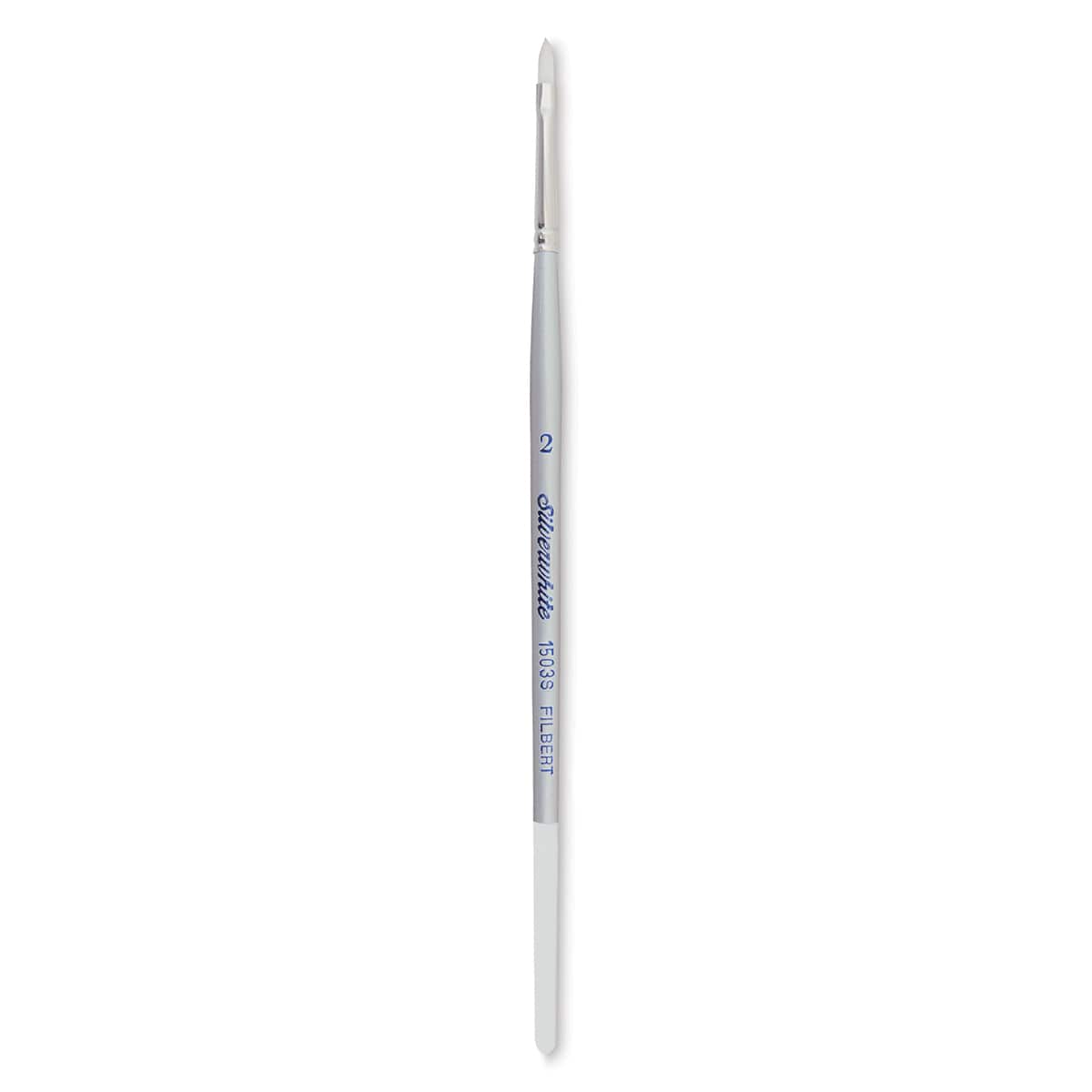Silver Brush Silverwhite Synthetic Brush - Filbert, Short Handle, Size 2