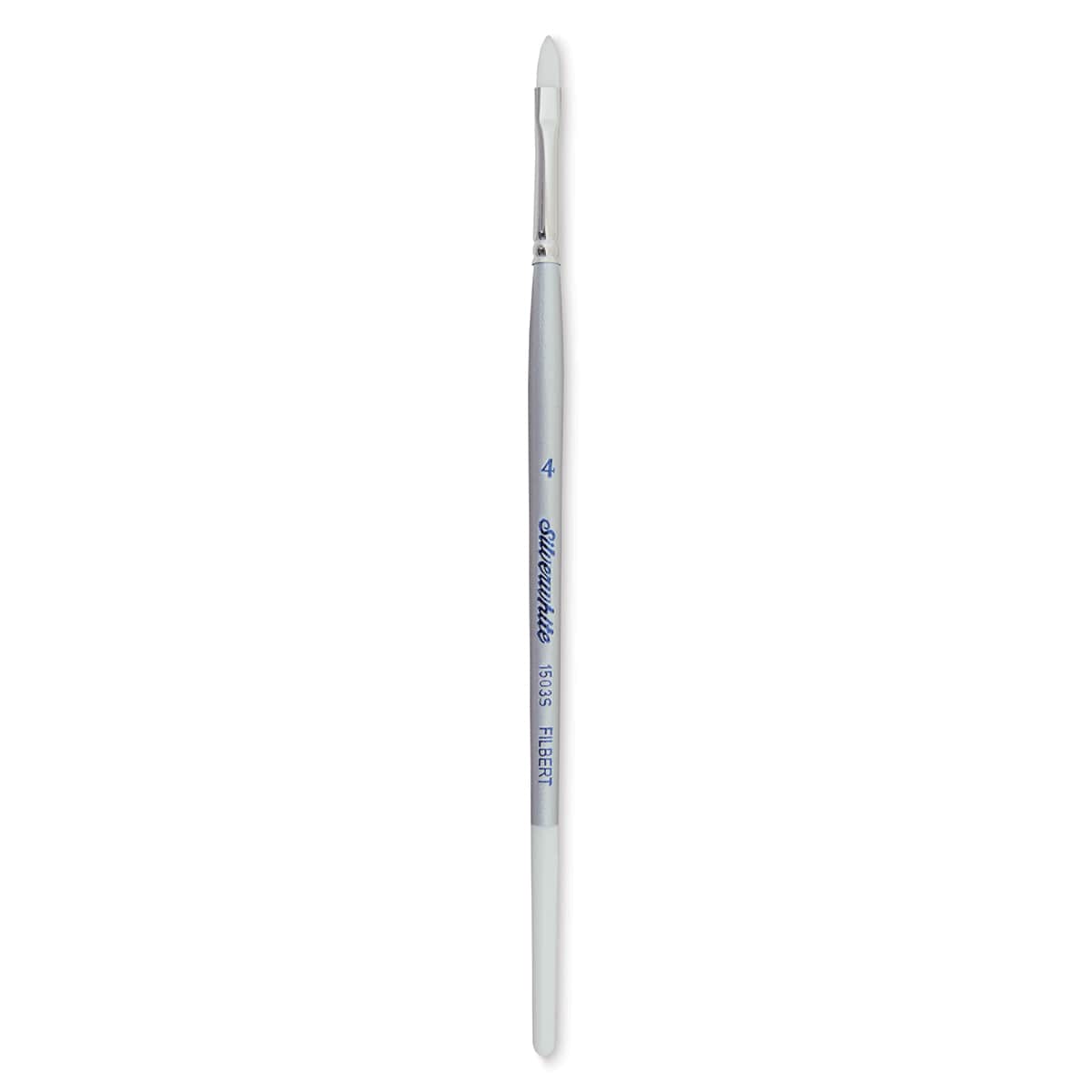Silver Brush Silverwhite Synthetic Brush - Filbert, Short Handle, Size 4
