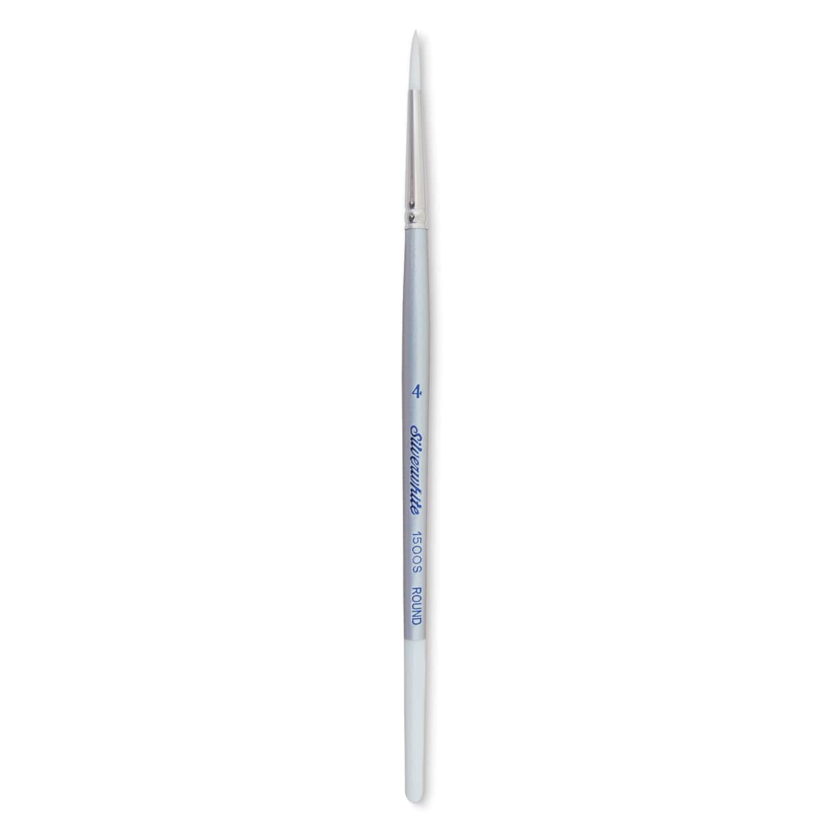 Silver Brush Silverwhite Synthetic Brush - Round, Short Handle, Size 4