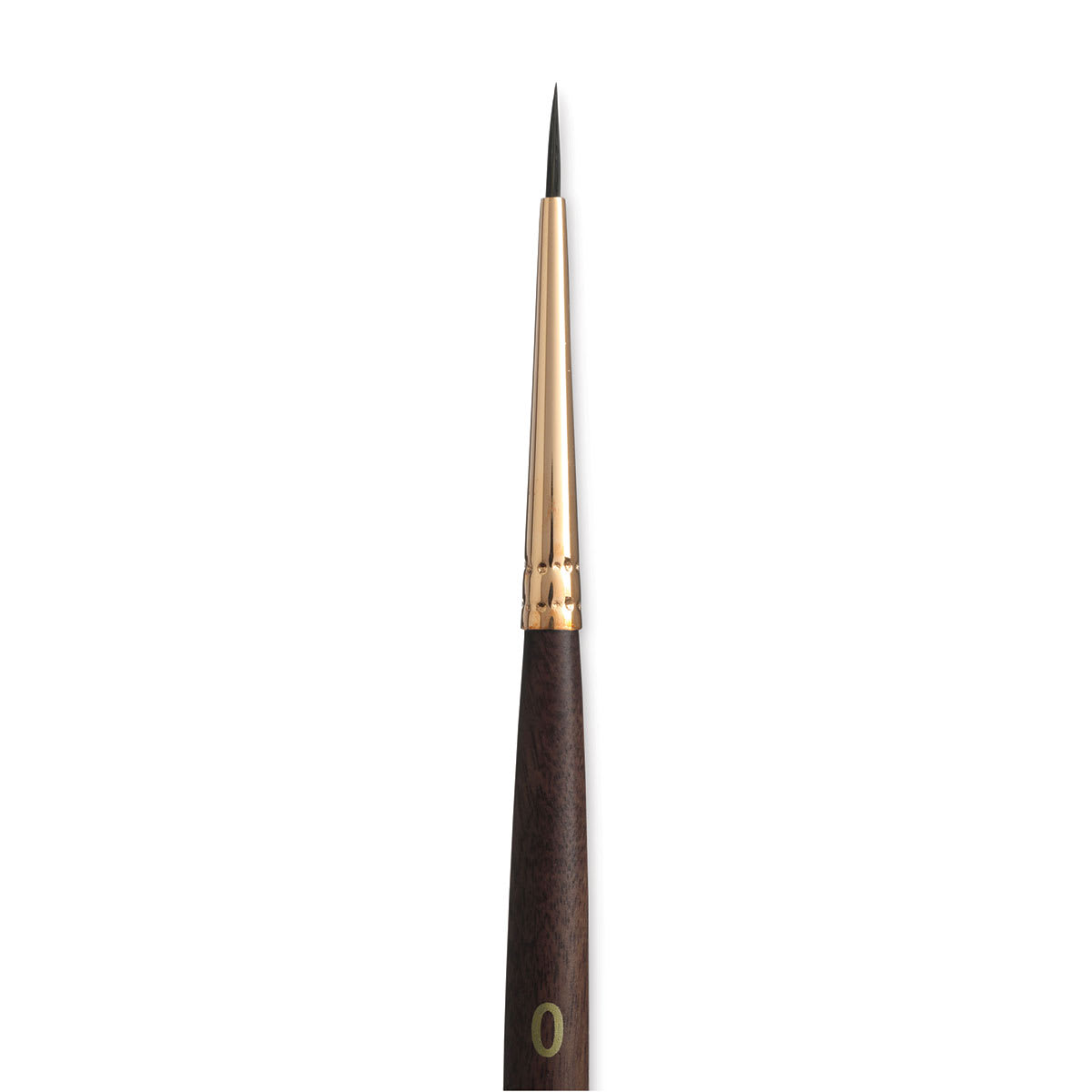 Princeton Neptune Synthetic Squirrel Brush - Round, Short Handle, Size 0 close up
