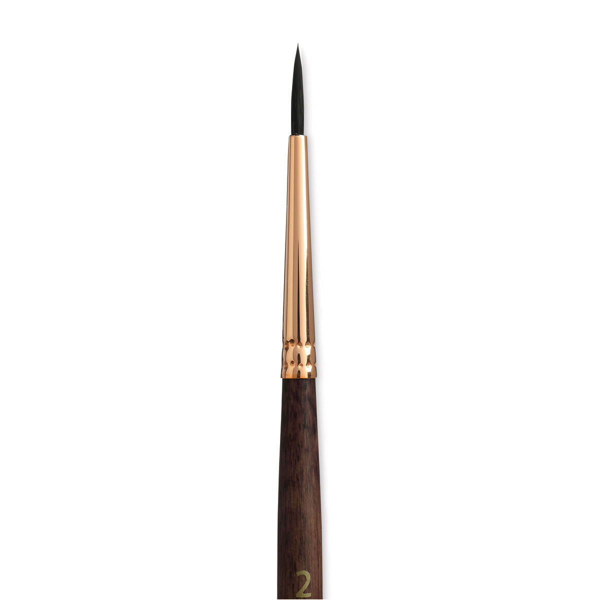 Princeton Neptune Synthetic Squirrel Brush - Round, Short Handle, Size 2 close up