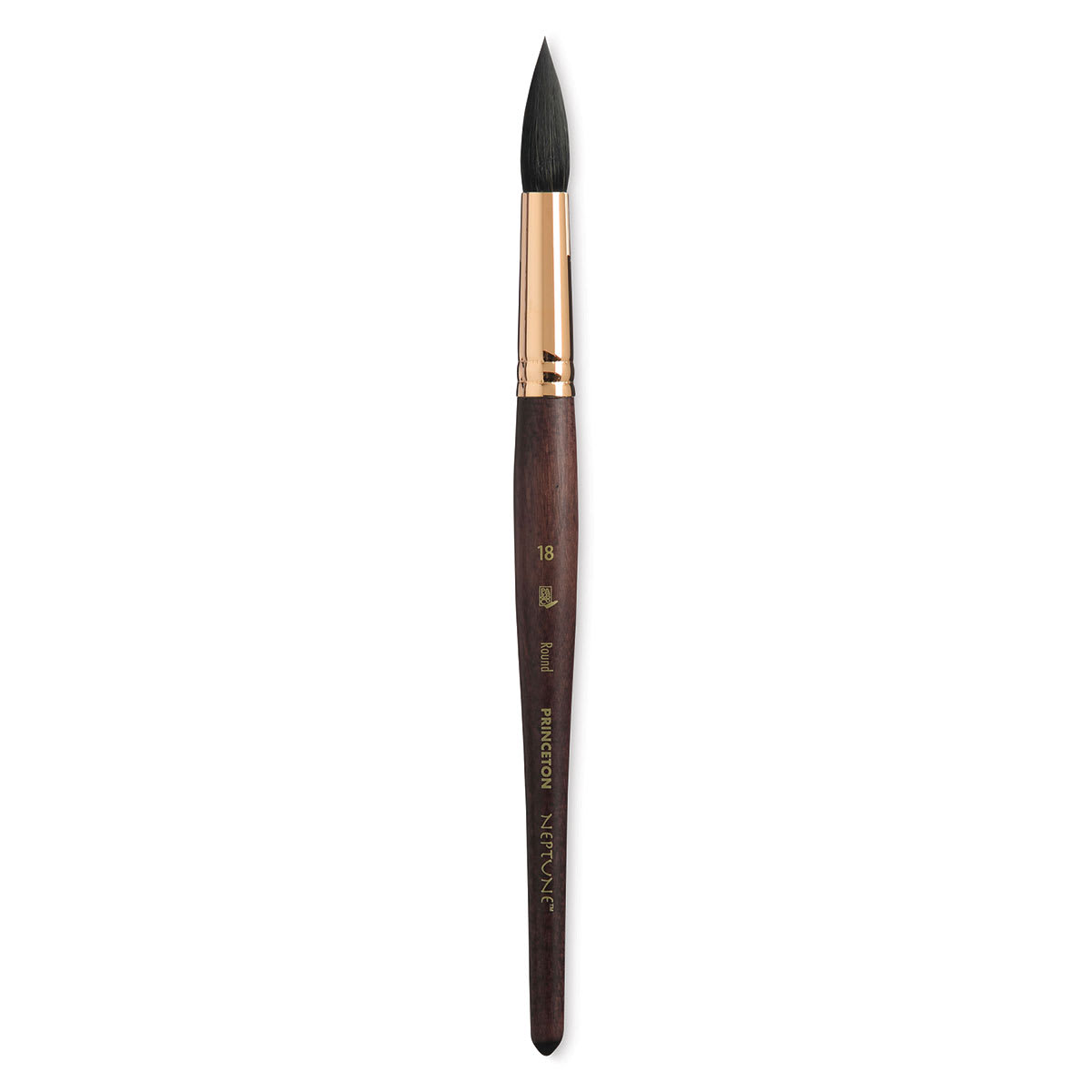 Princeton Neptune Synthetic Squirrel Brush - Round, Short Handle, Size 18