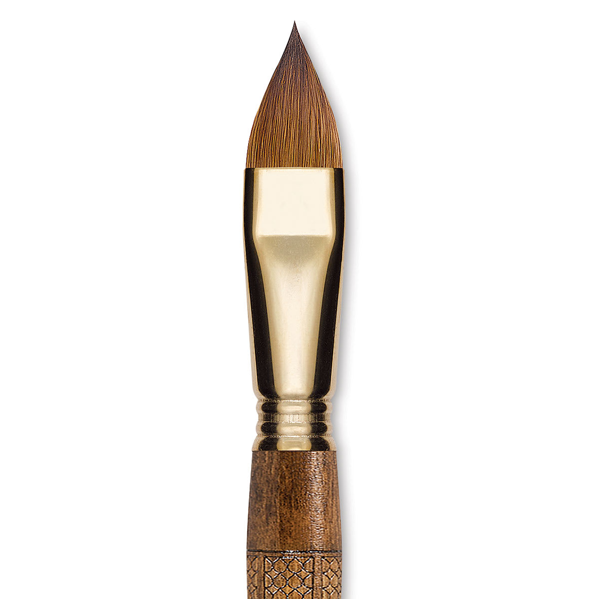 Escoda Reserva Kolinsky-Tajmyr Sable Brush - Filbert, Short Handle, Size 18 (close-up)