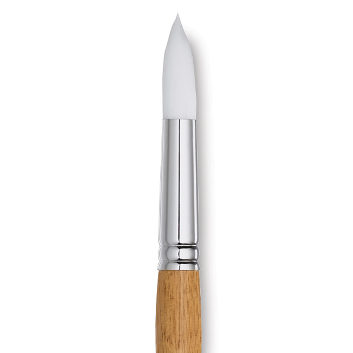 Grumbacher Bristlette Brush - Round, Long Handle, Size 12 close up