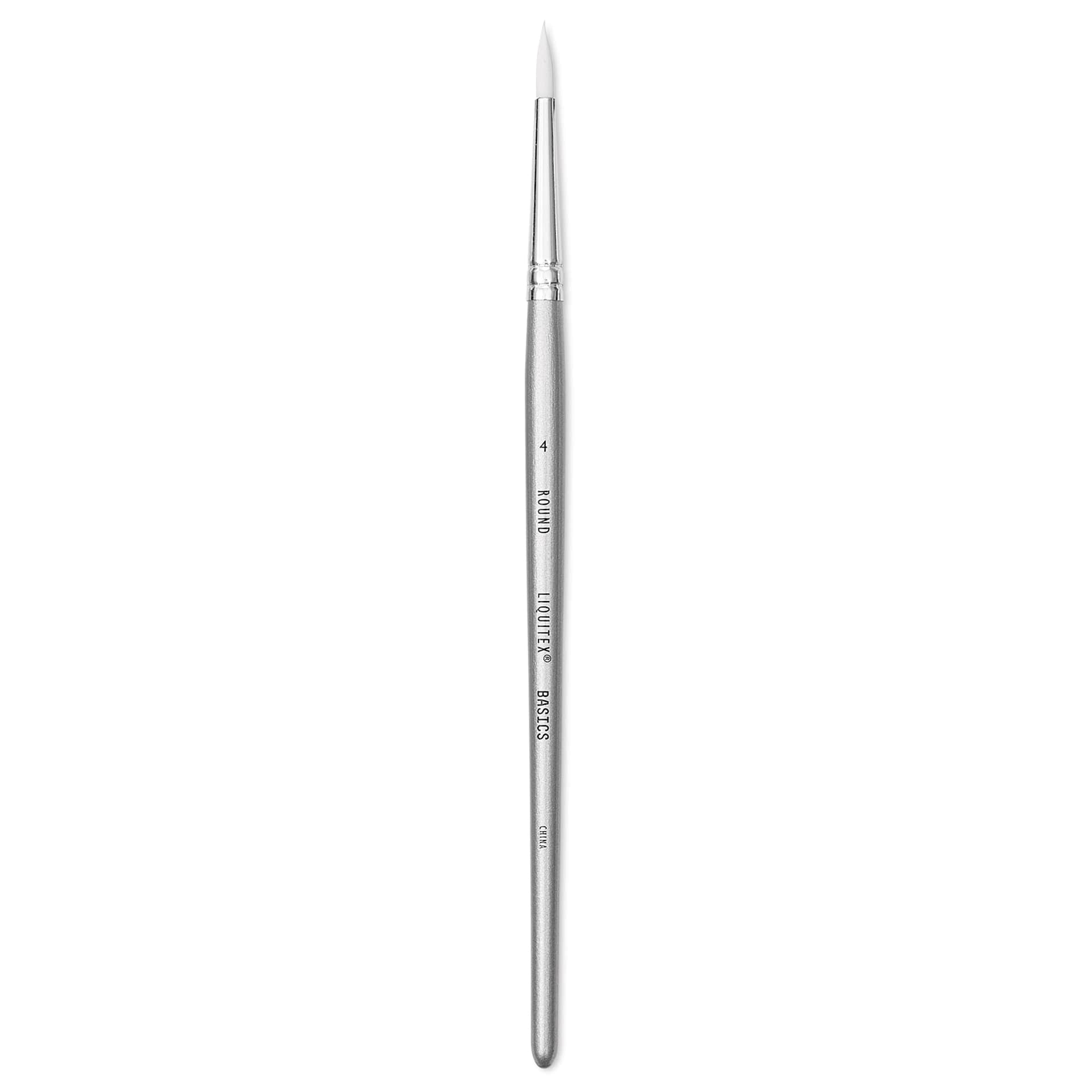 Liquitex Basics Synthetic Brush - Round, Long Handle, Size 4
