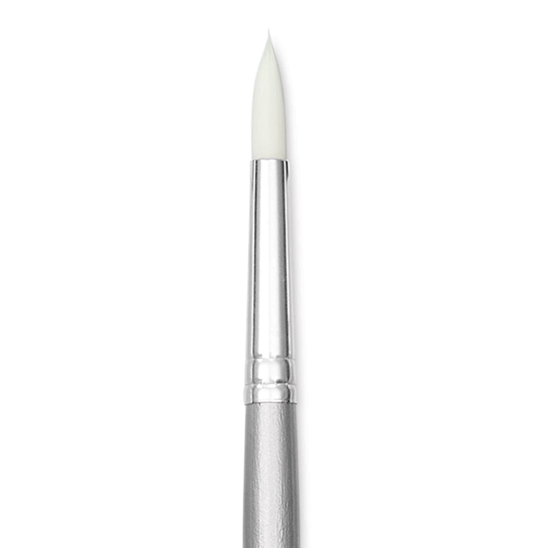 Liquitex Basics Synthetic Brush - Round, Long Handle, Size 8, close-up