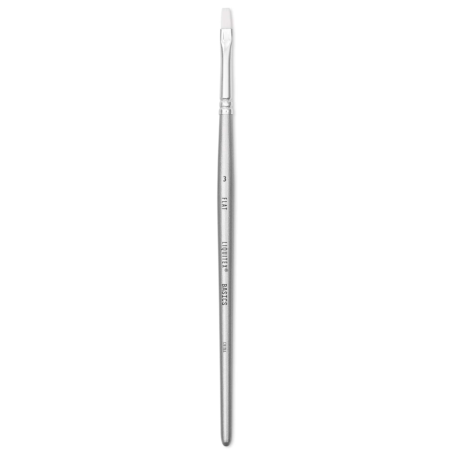 Liquitex Basics Synthetic Brush - Flat, Long Handle, Size 3